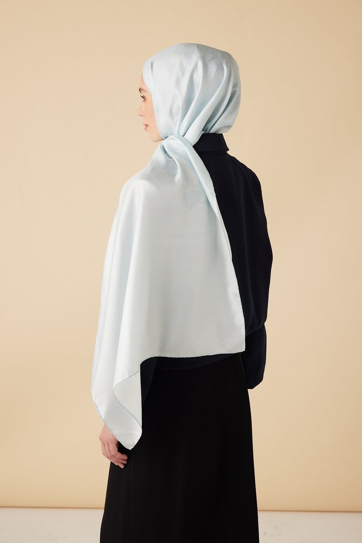 EFNA MULBERRY İPEK ŞAL 70*190 CM - AÇIK MAVİ