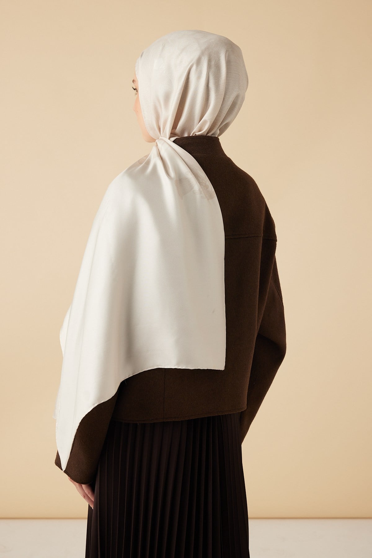 EFNA MULBERRY İPEK ŞAL 70*190 CM - BEJ