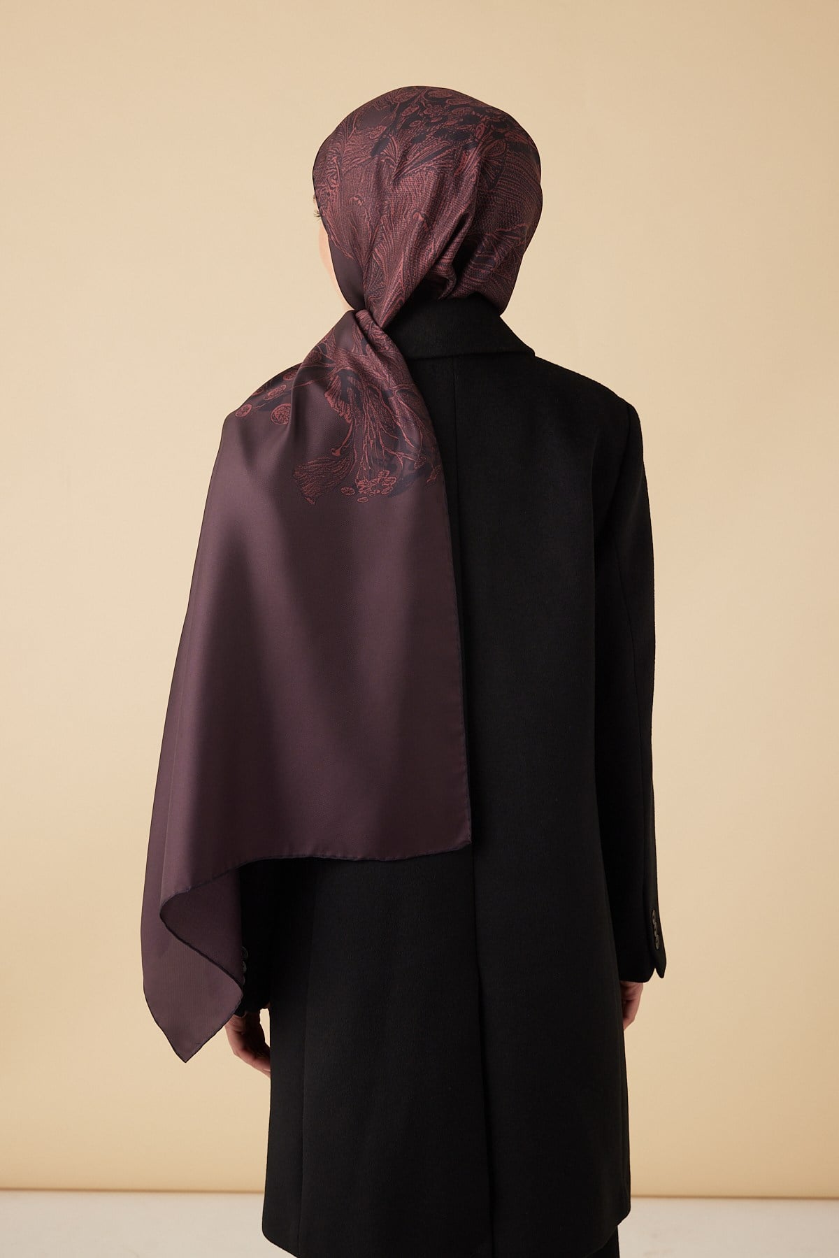 EFNA MULBERRY İPEK ŞAL 70*190 CM - BORDO