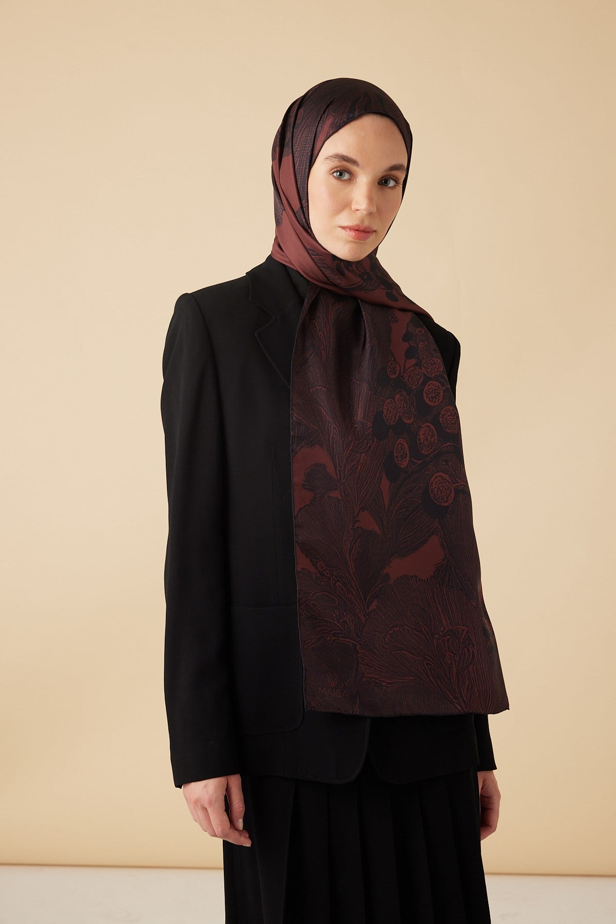 EFNA MULBERRY İPEK ŞAL 70*190 CM - VİŞNE
