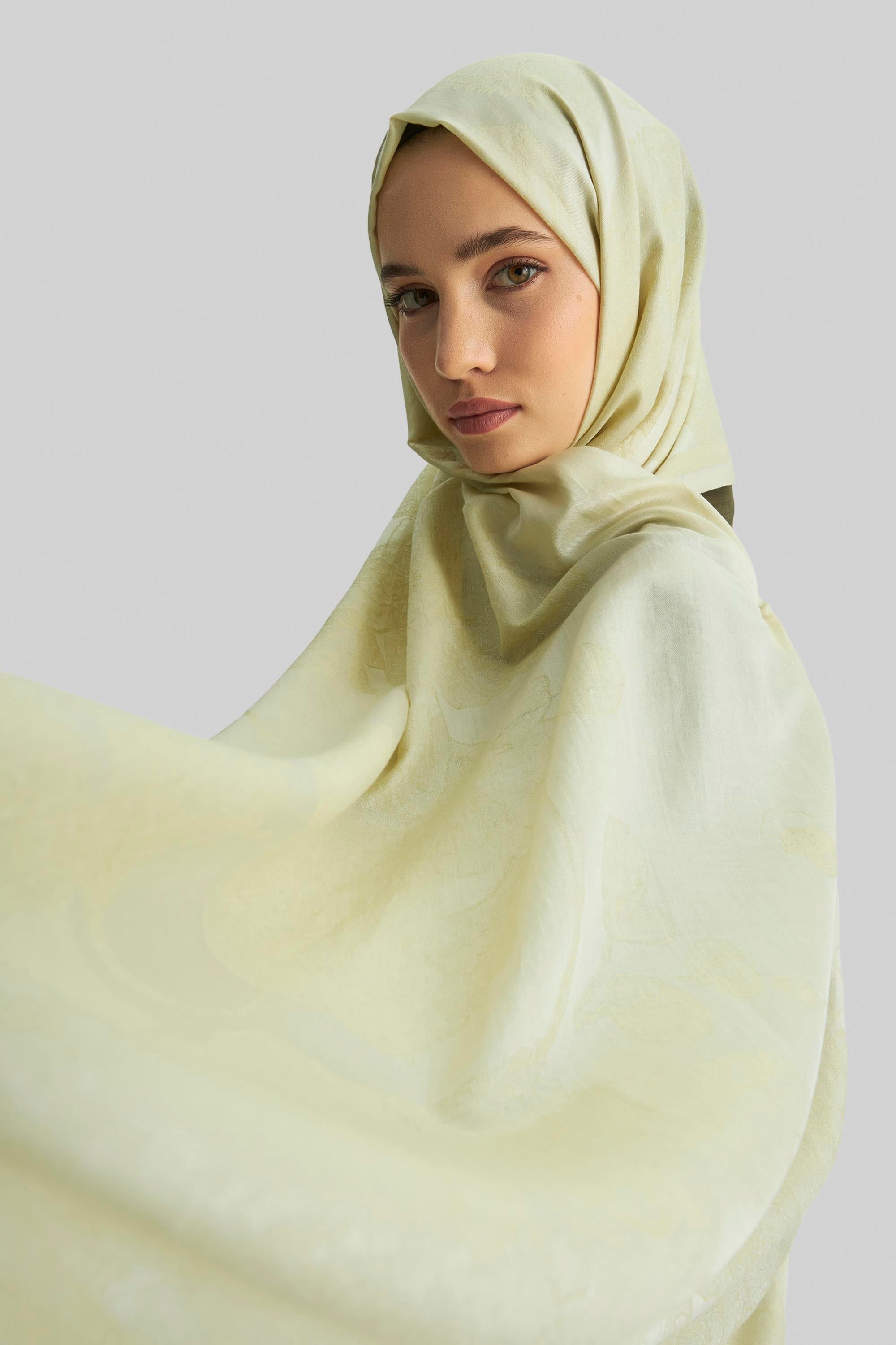 EFRAZ PAMUK İPEK ŞAL- FISTIK YEŞİLİ