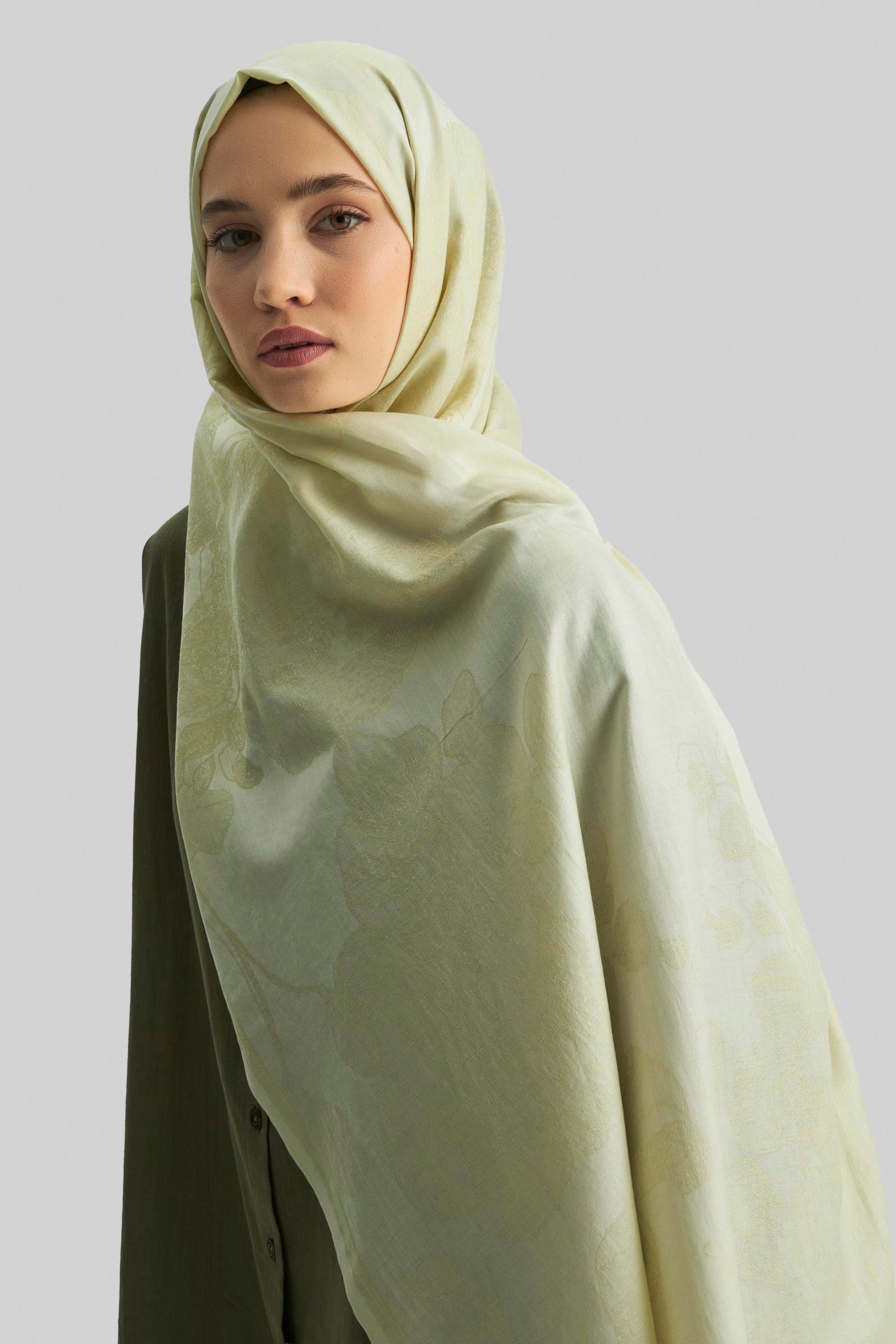 EFRAZ PAMUK İPEK ŞAL- FISTIK YEŞİLİ