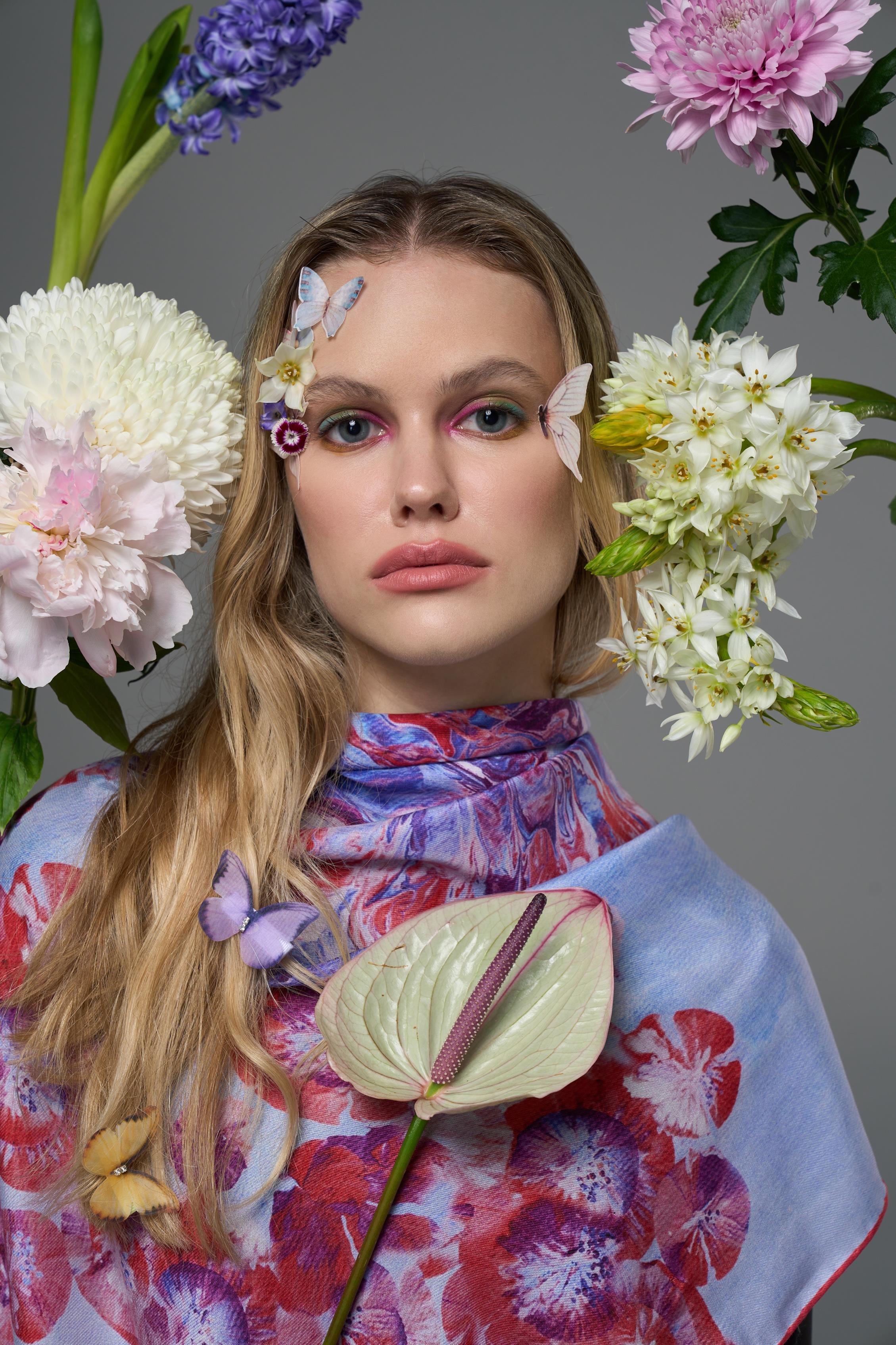 ESPER PAMUK İPEK ŞAL 70*190 – PEMBE