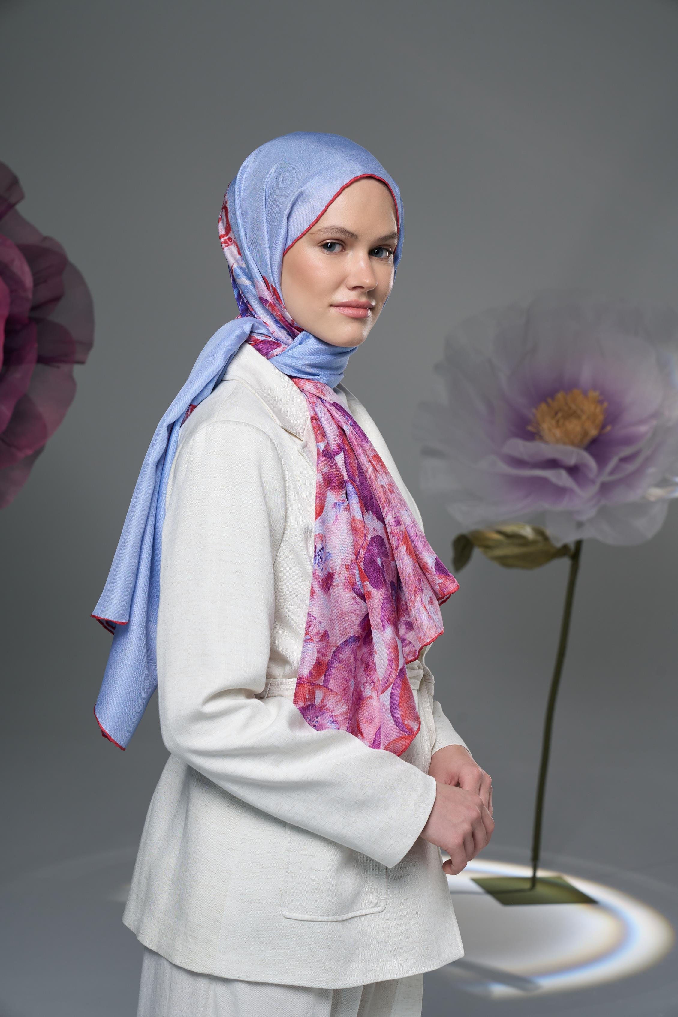 ESPER PAMUK İPEK ŞAL 70*190 – PEMBE