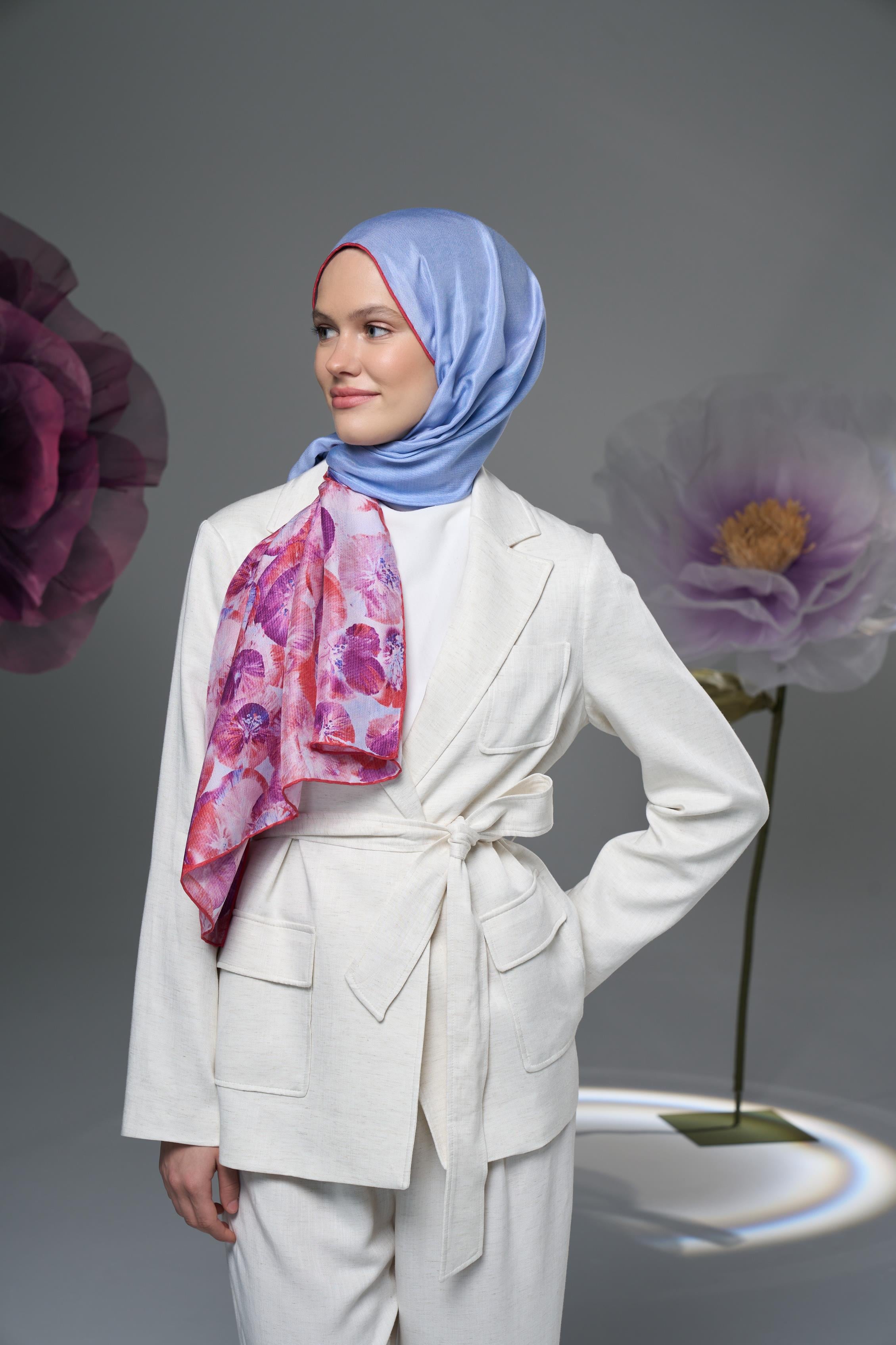 ESPER PAMUK İPEK ŞAL 70*190 – PEMBE