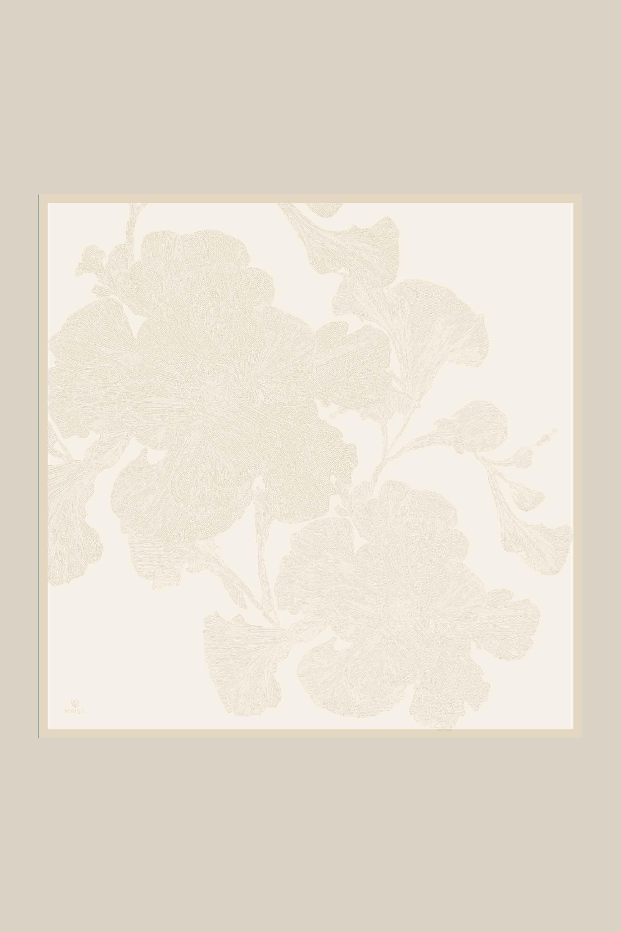 FARAH MULBERRY İPEK EŞARP 90*90 CM - AÇIK PUDRA