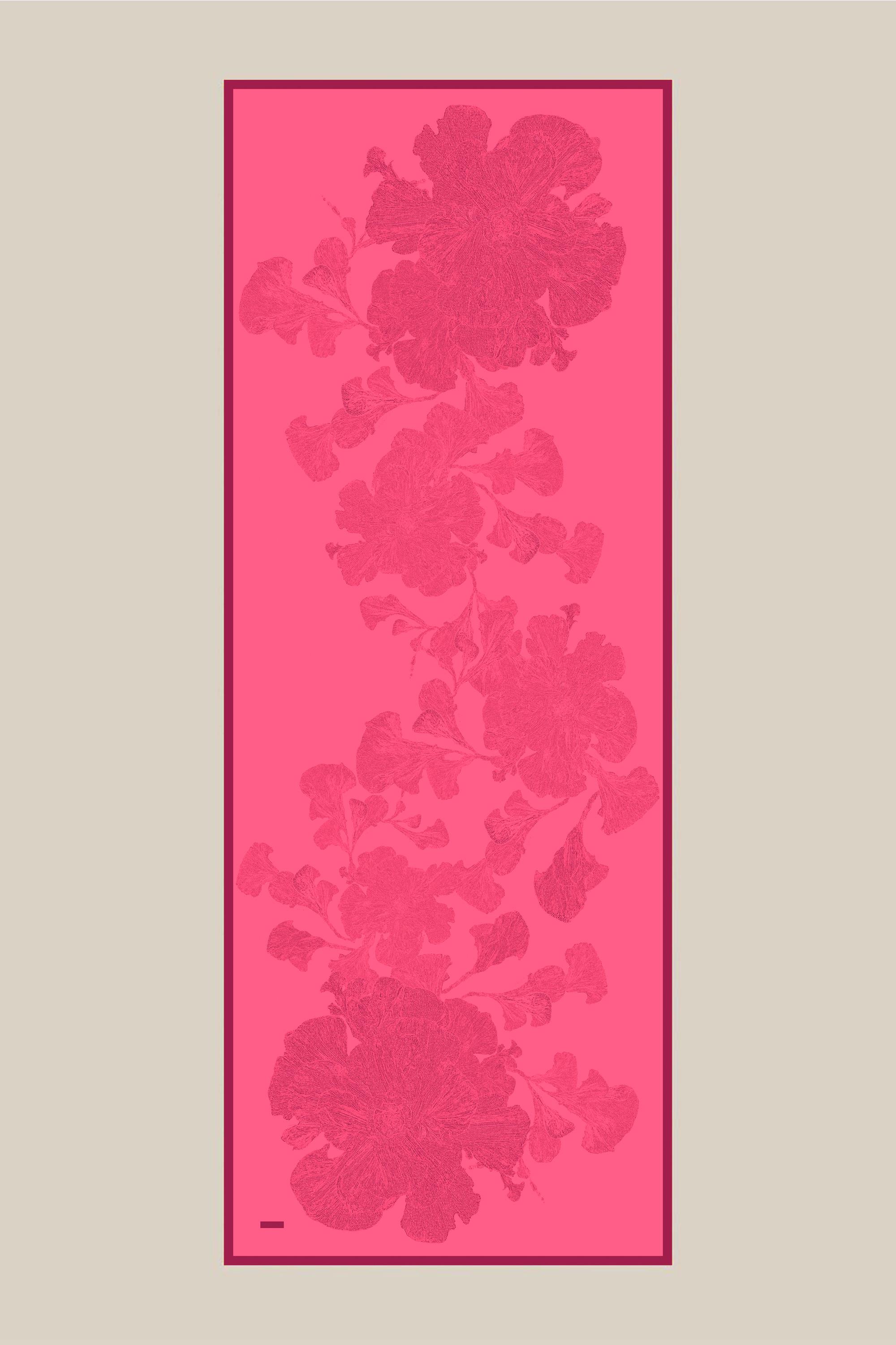 FARAH MULBERRY İPEK ŞAL 70*190 - FUŞYA