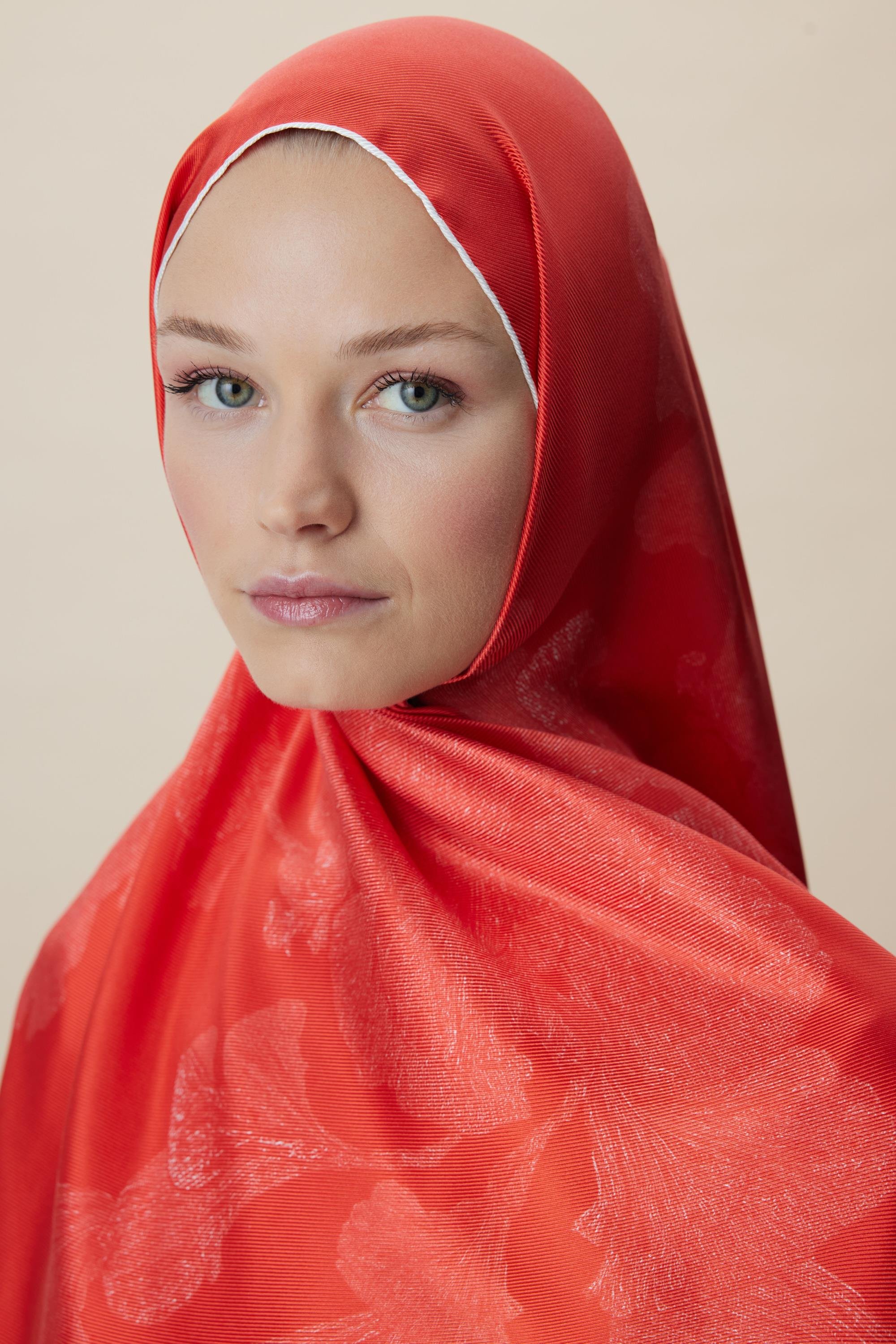 FARAH MULBERRY İPEK ŞAL 70*190 - MERCAN