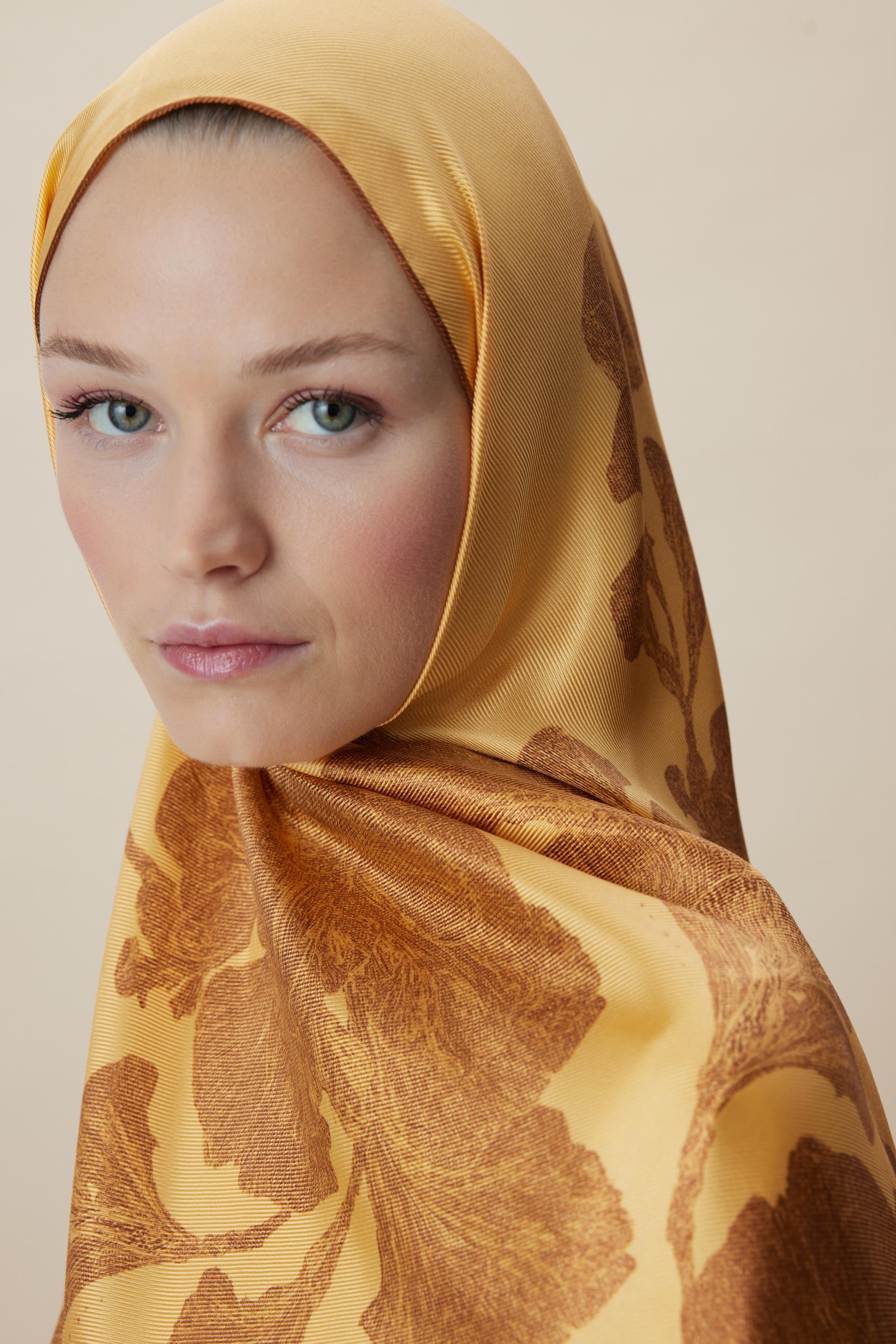 FARAH MULBERRY İPEK ŞAL 70*190 - SARI