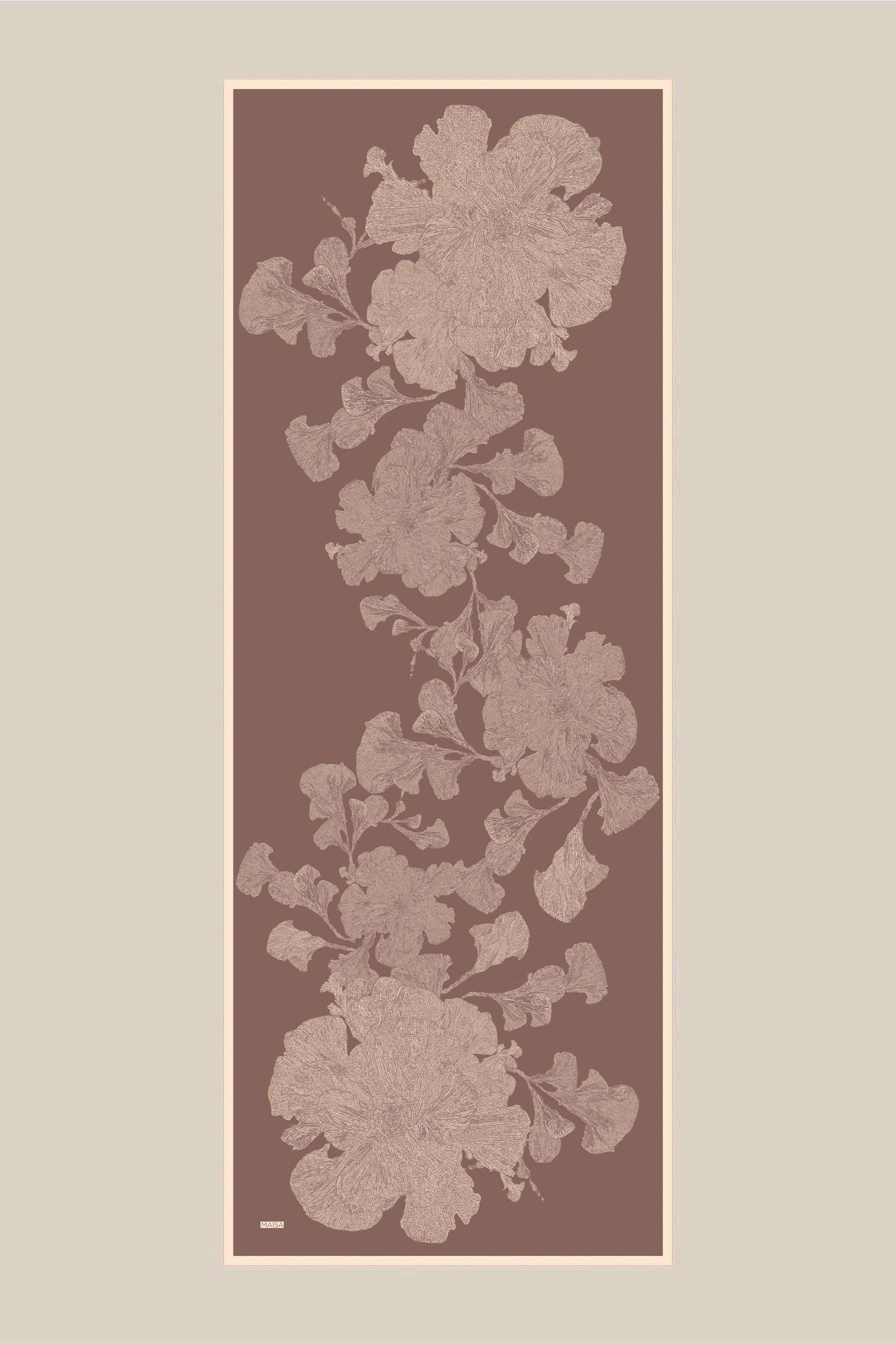 FARAH MULBERRY İPEK ŞAL 70*190 - SÜTLÜ KAHVE
