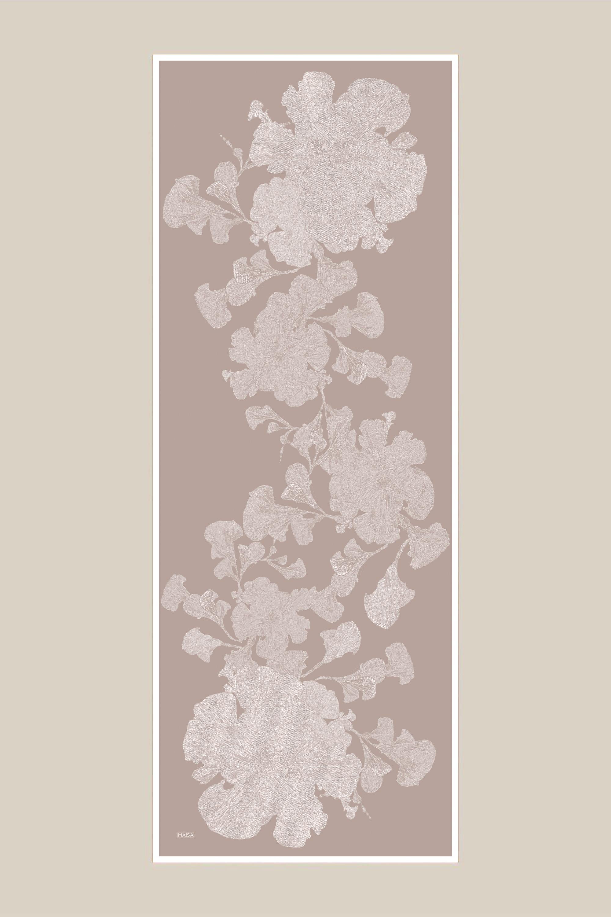 FARAH MULBERRY İPEK ŞAL 70*190 - VİZON