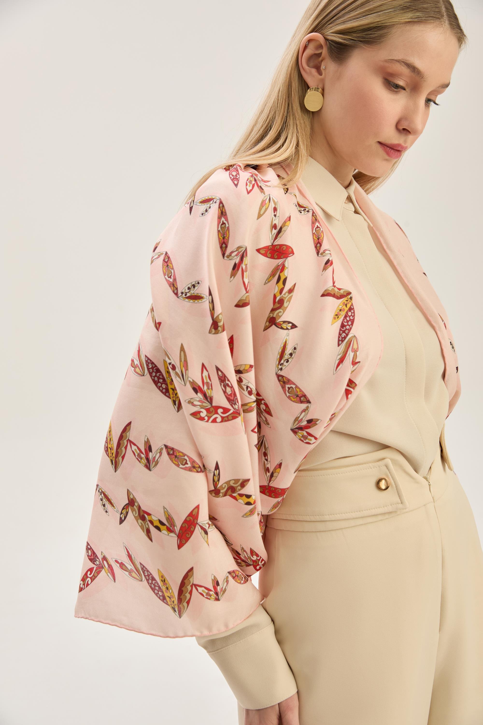 FER PAMUK İPEK ŞAL 70*190 CM - SOMON