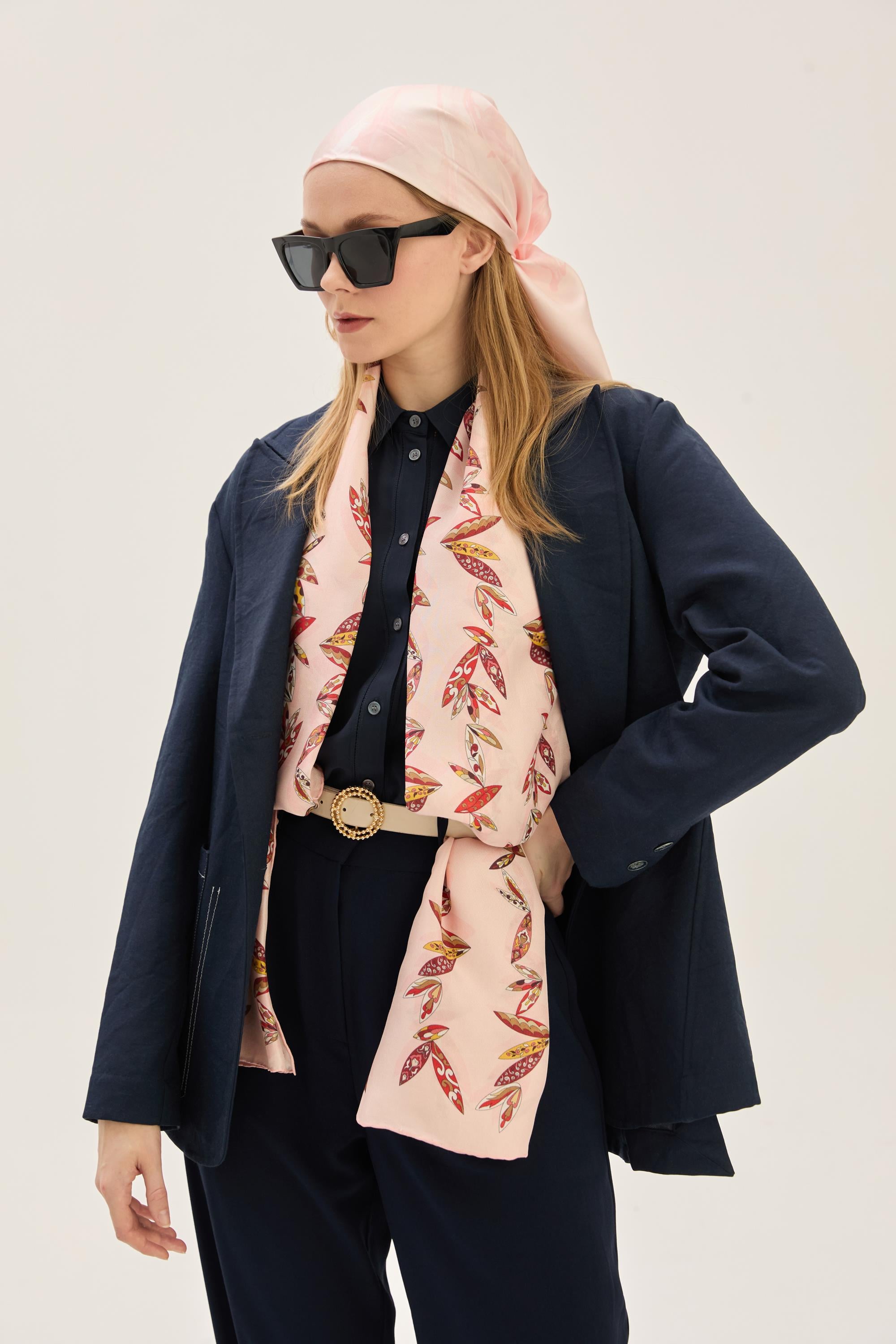 FER PAMUK İPEK ŞAL 70*190 CM - SOMON