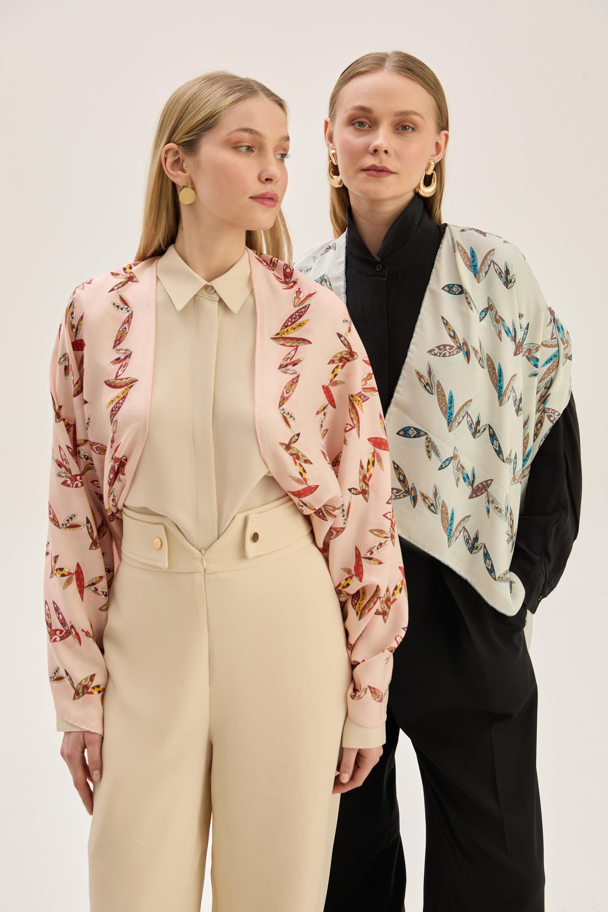 FER PAMUK İPEK ŞAL 70*190 CM - SOMON