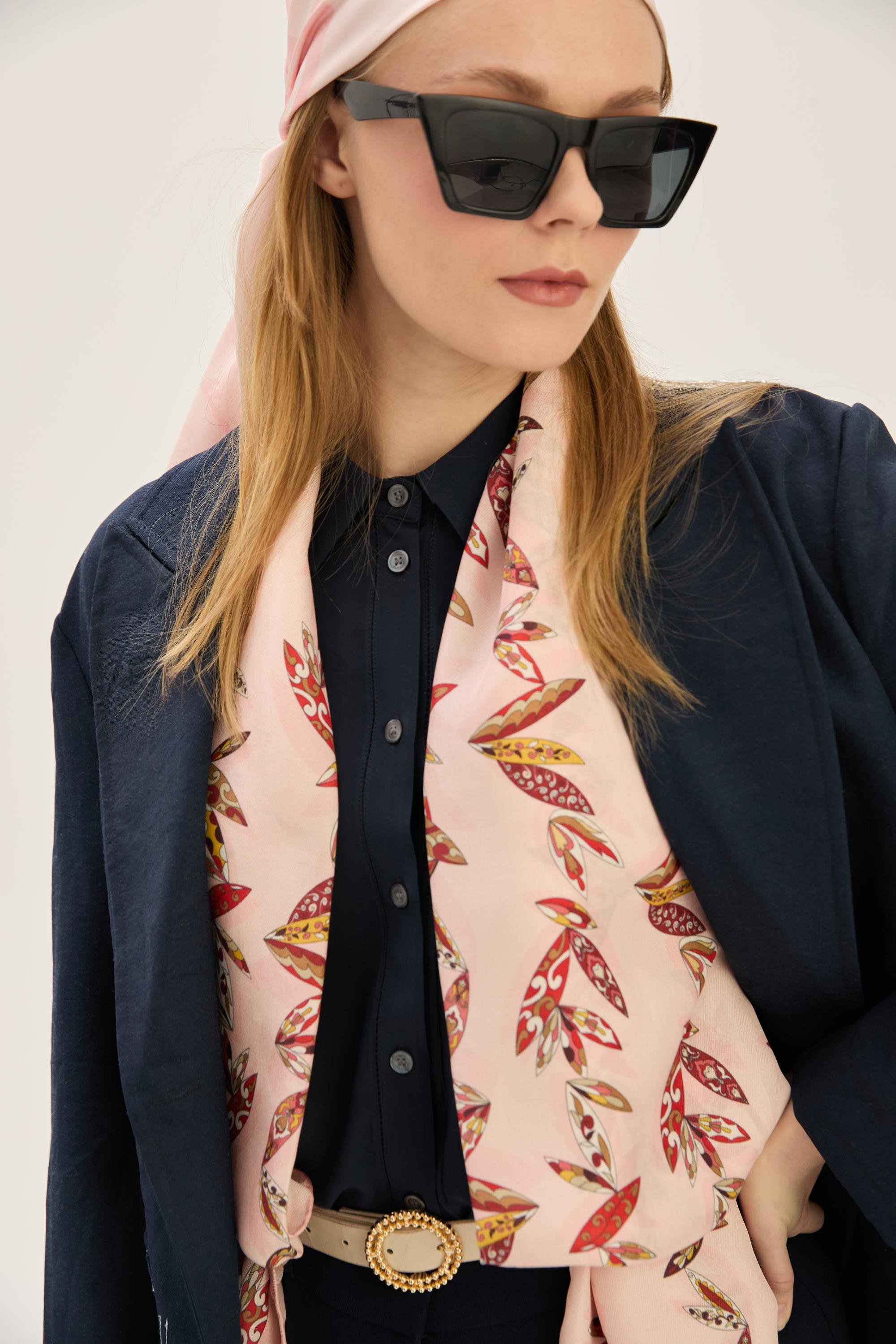 FER PAMUK İPEK ŞAL 70*190 CM - SOMON