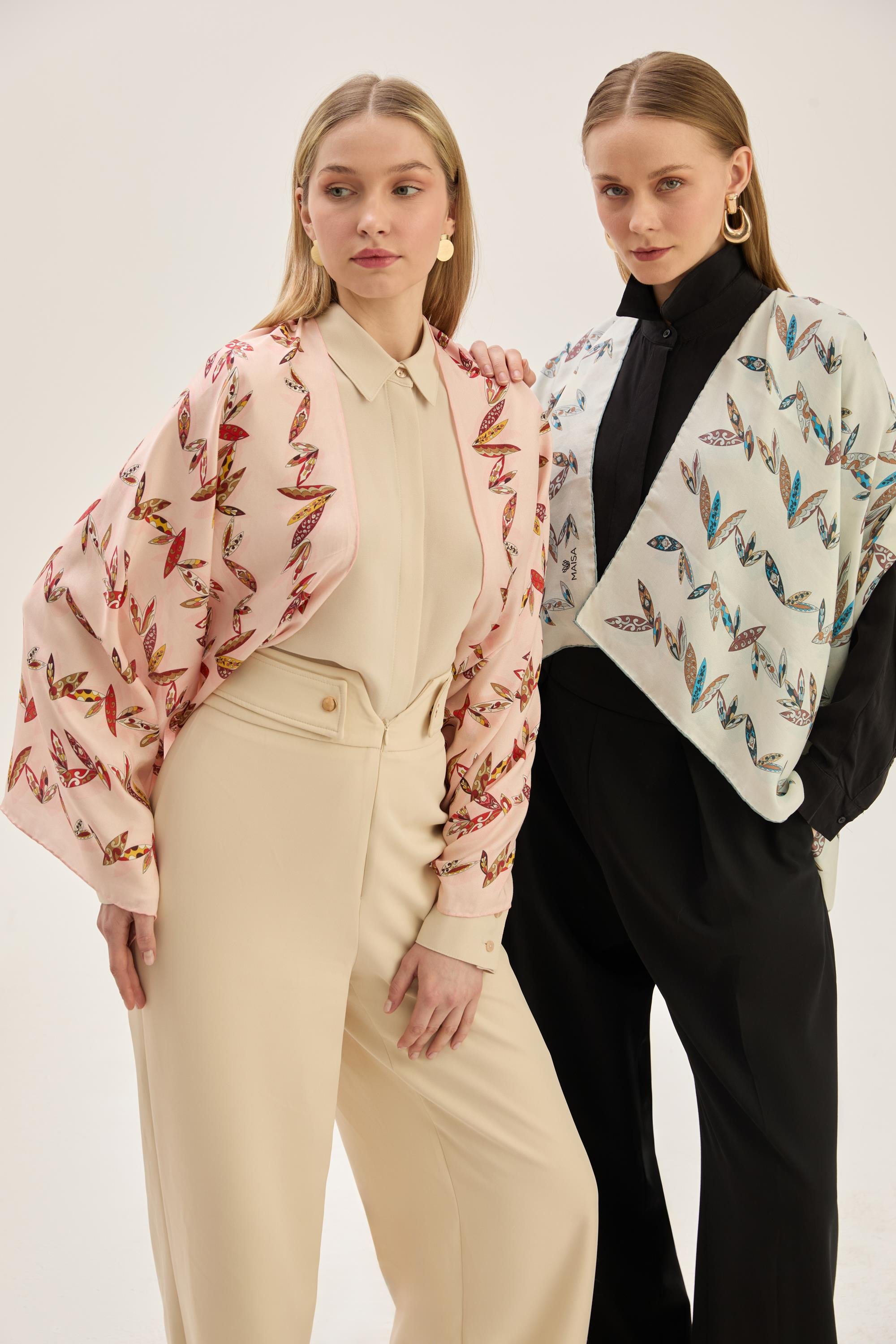 FER PAMUK İPEK ŞAL 70*190 CM - SOMON