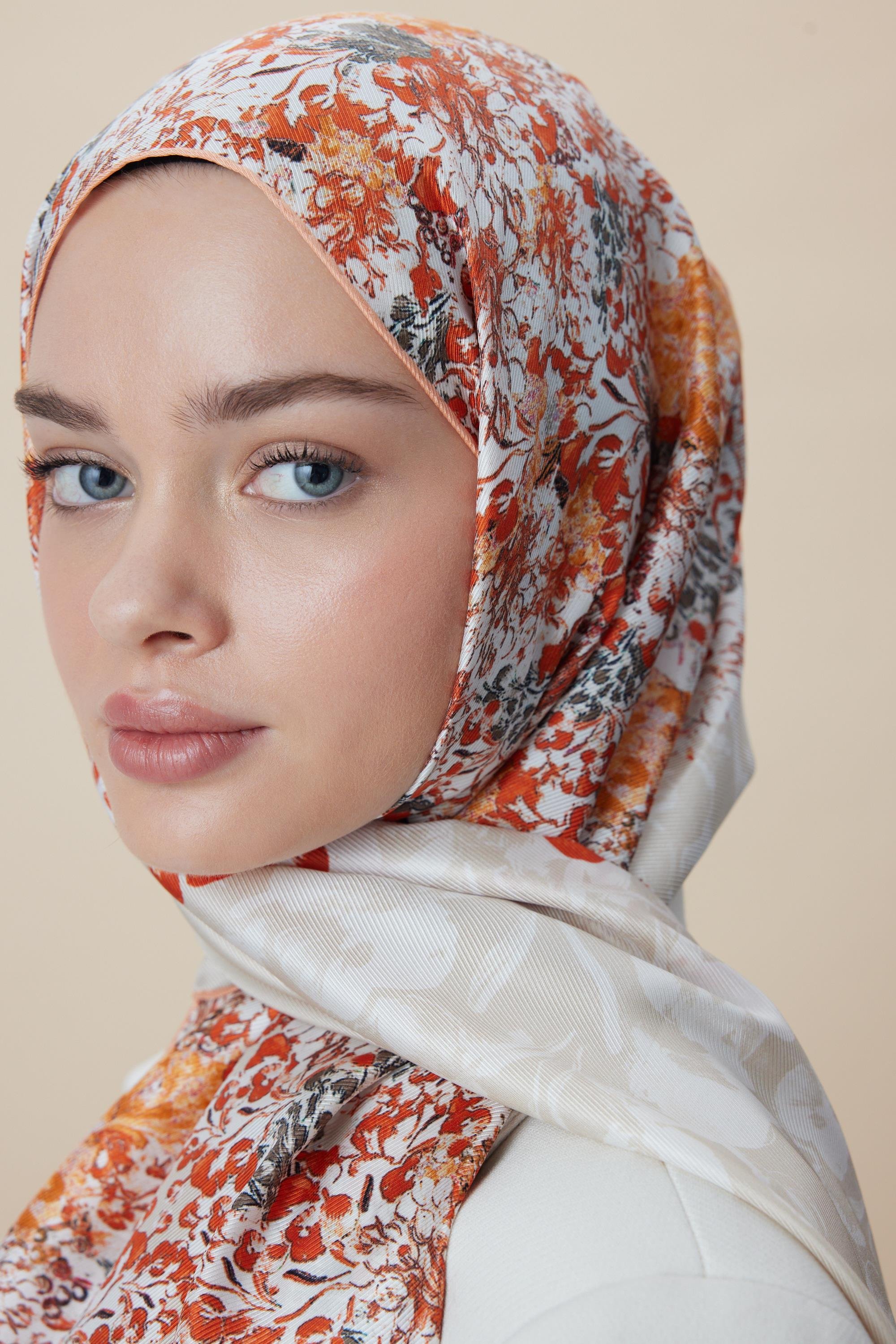 LARİN MULBERRY İPEK ŞAL 70*190 - MERCAN