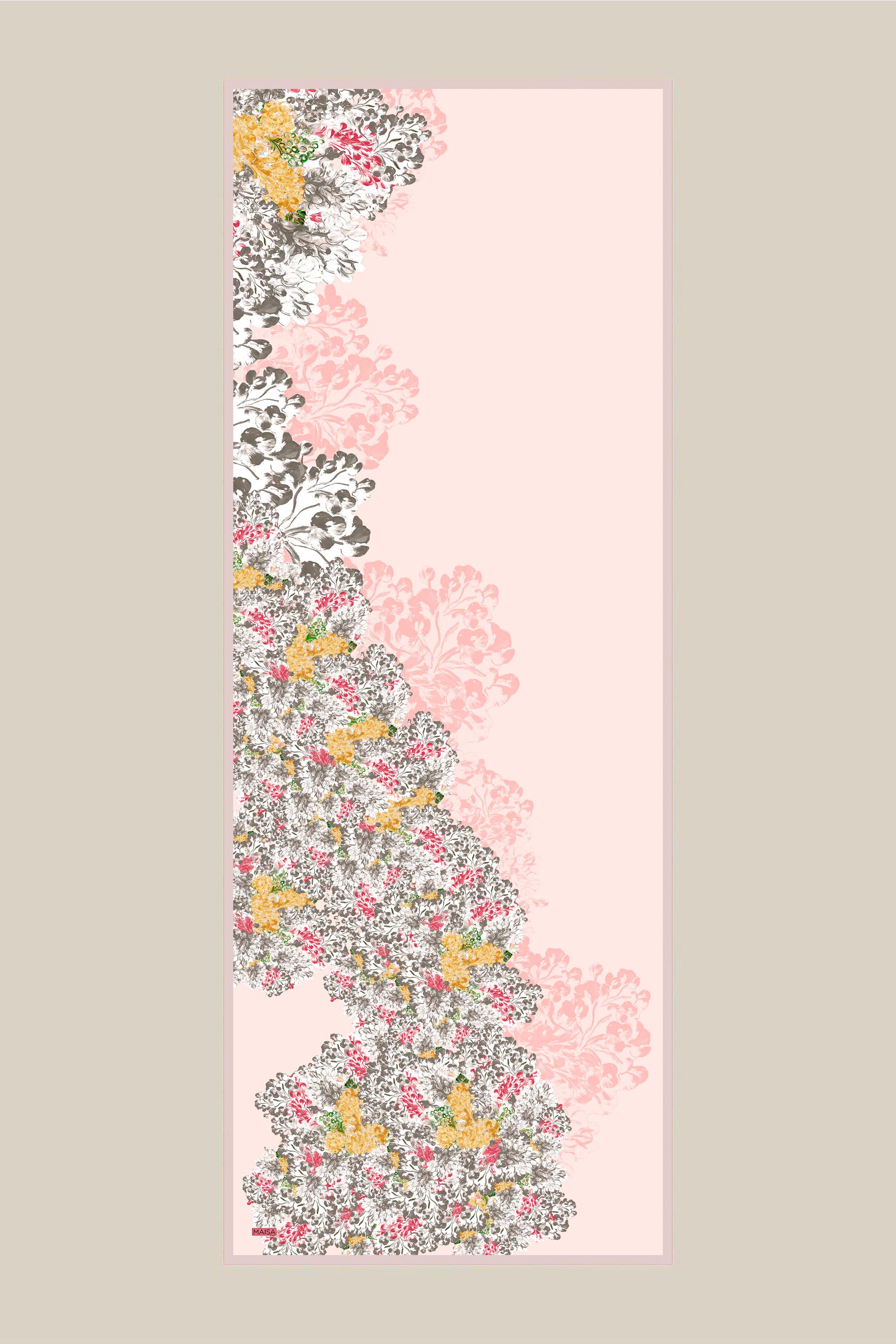 LARİN MULBERRY İPEK ŞAL 70*190 - PUDRA PEMBE