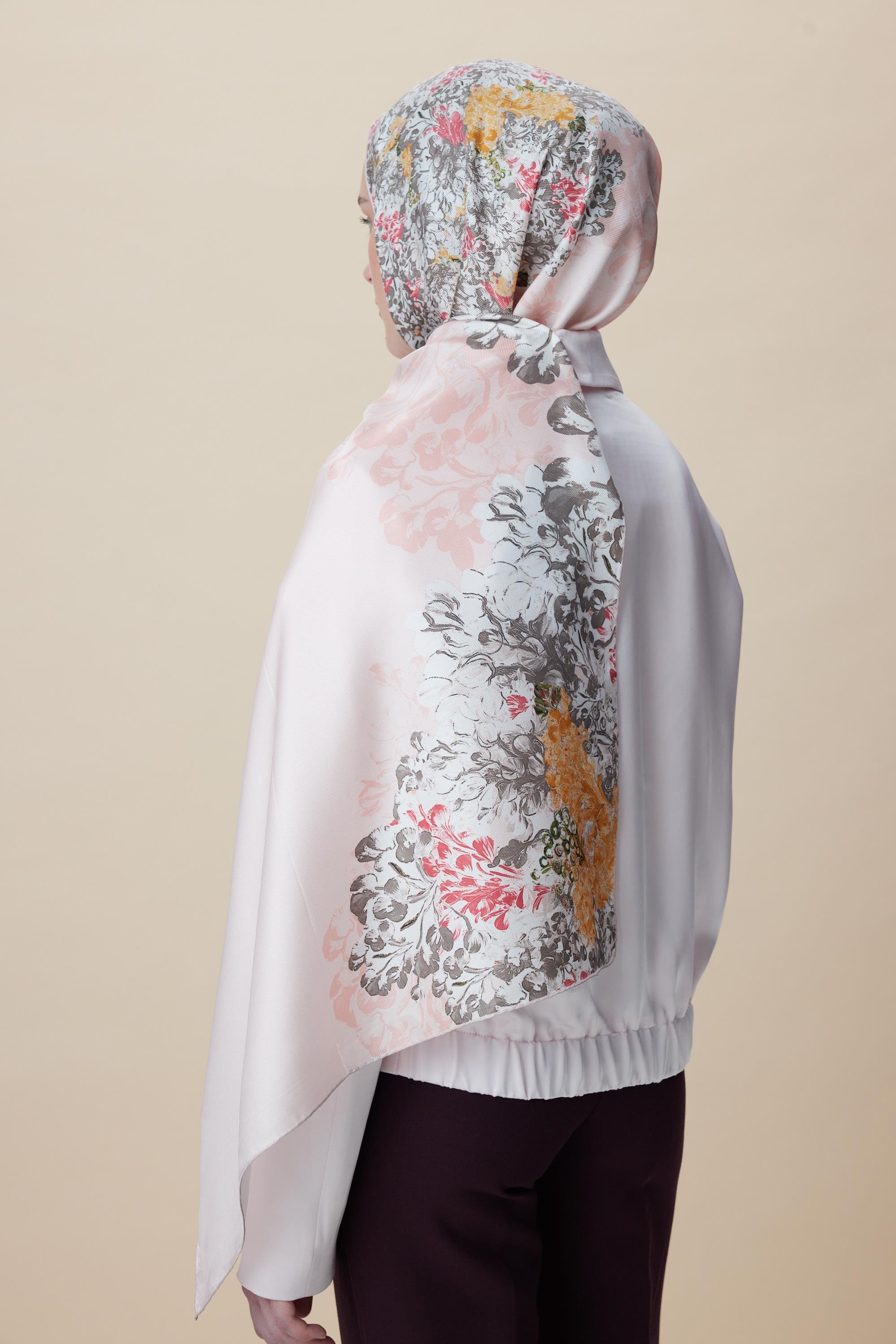 LARİN MULBERRY İPEK ŞAL 70*190 - PUDRA PEMBE