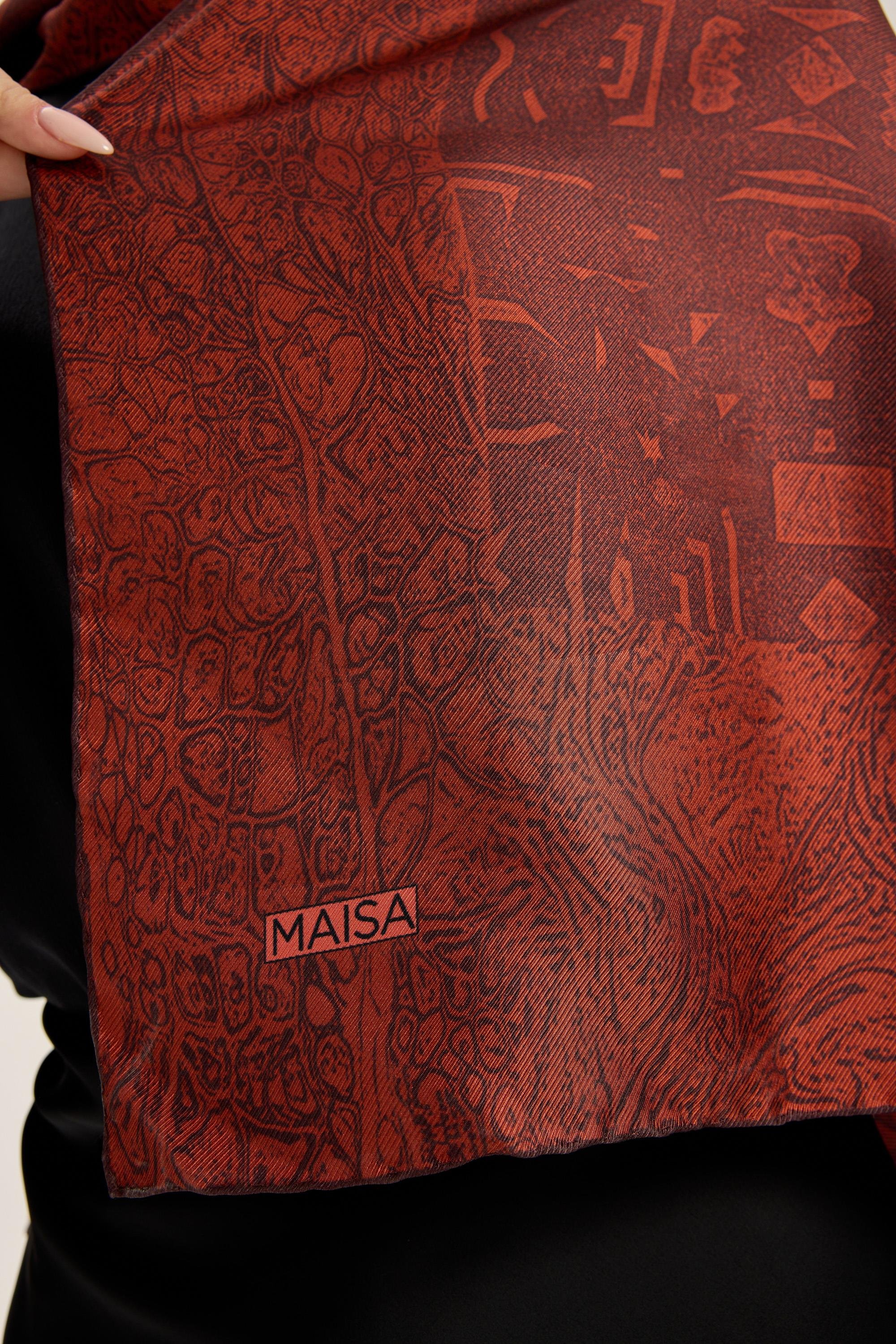 MERZ MULBERRY İPEK ŞAL 70*190 CM - BORDO