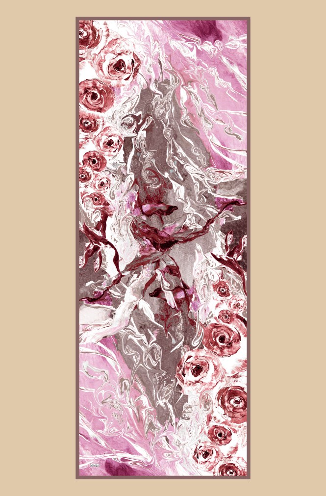 NEFES KREP İPEK ŞAL 70*190 CM - PEMBE
