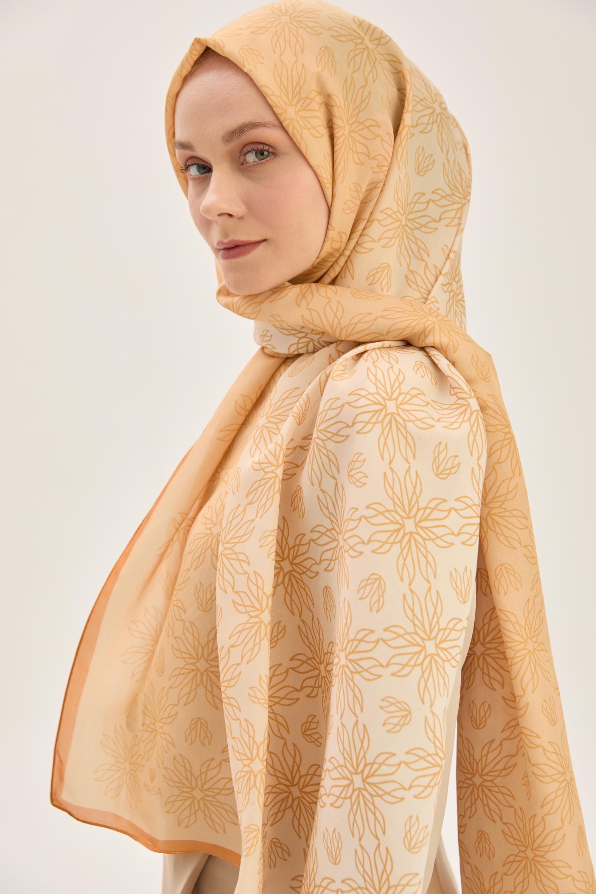 NEVA FLOŞ VİSKON 70*190 CM ŞAL - AÇIK TURUNCU