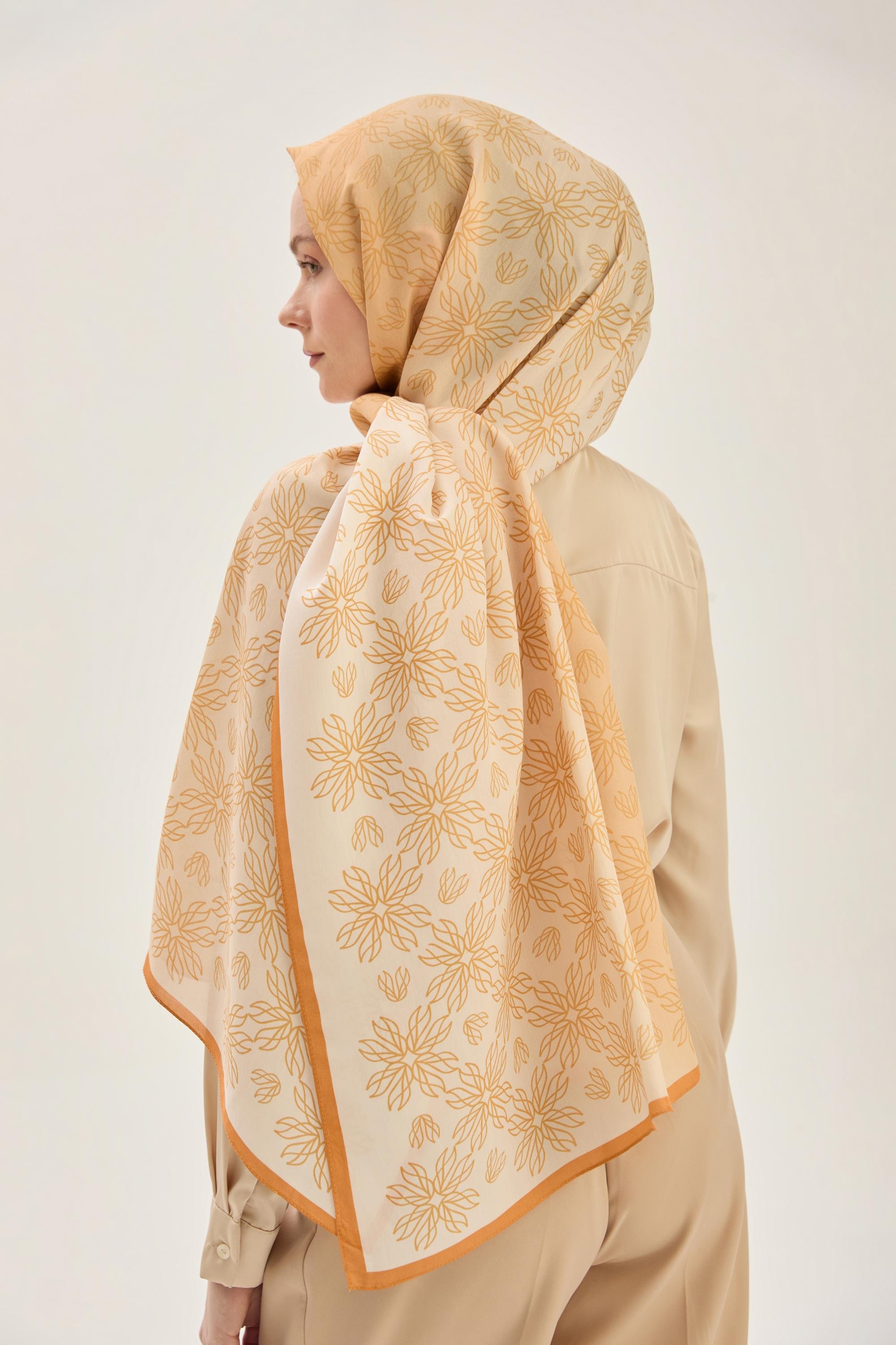 NEVA FLOŞ VİSKON 70*190 CM ŞAL - AÇIK TURUNCU