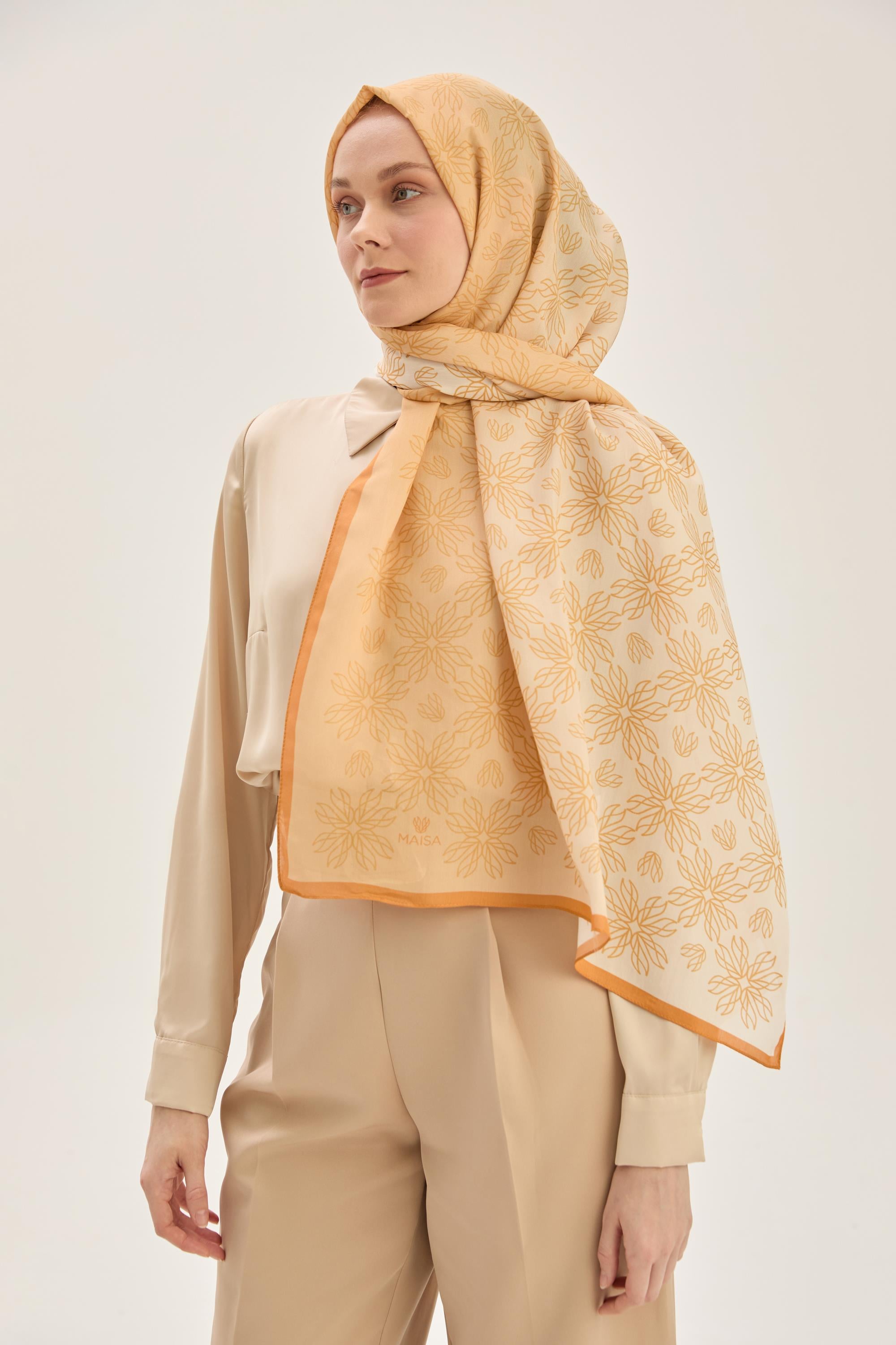 NEVA FLOŞ VİSKON 70*190 CM ŞAL - AÇIK TURUNCU