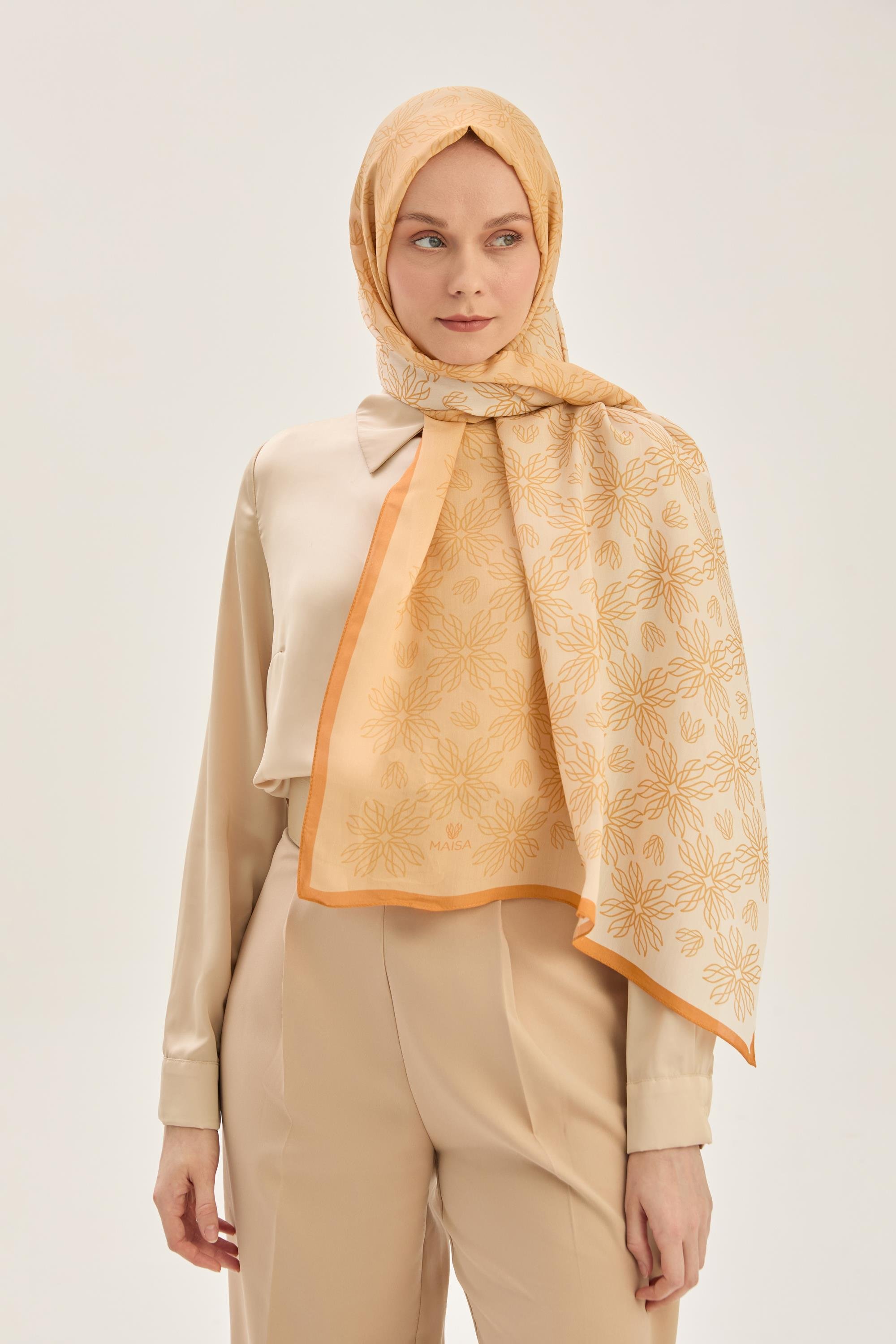 NEVA FLOŞ VİSKON 70*190 CM ŞAL - AÇIK TURUNCU