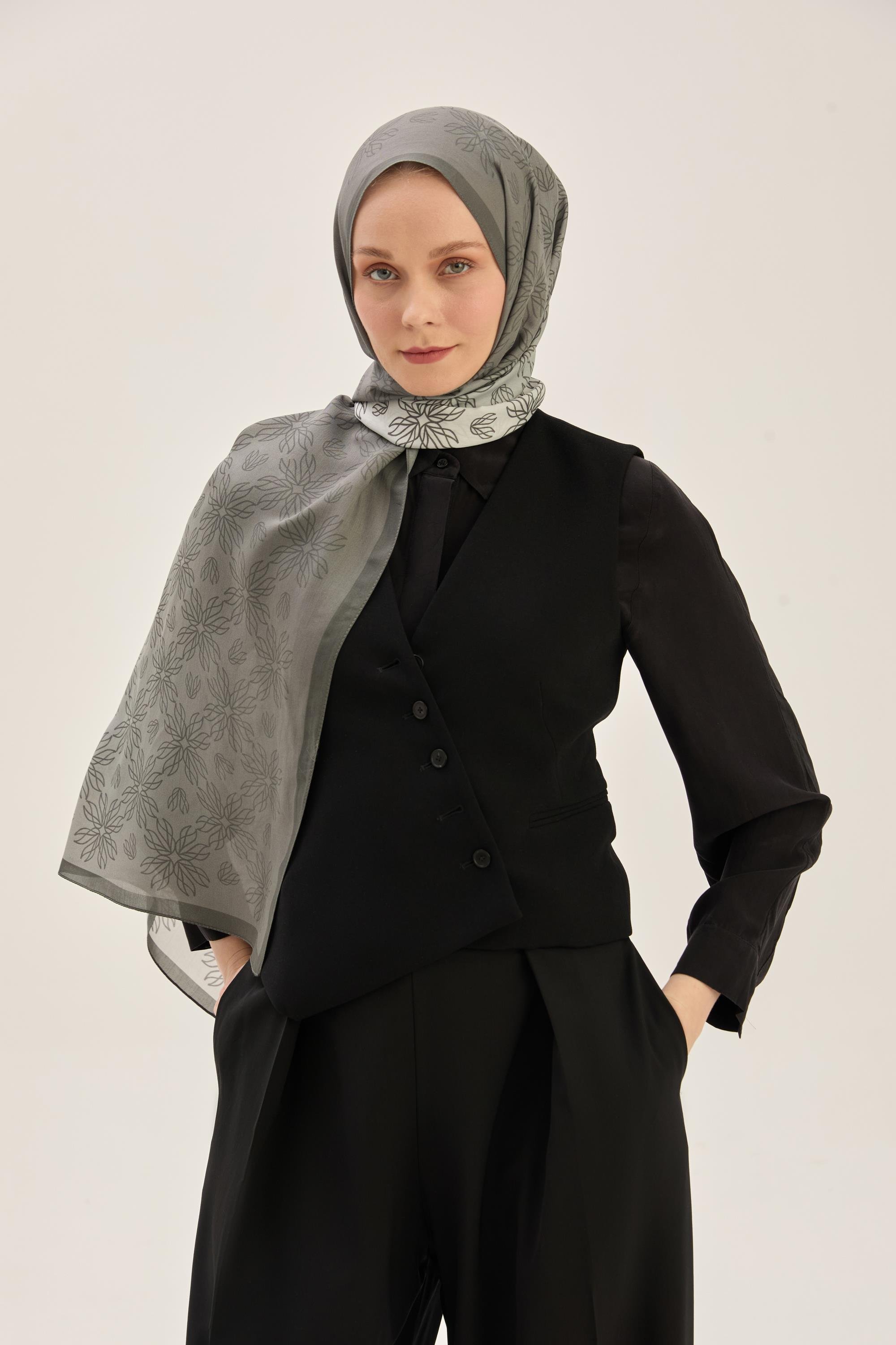 NEVA FLOŞ VİSKON 70*190 CM ŞAL - ANTRASİT