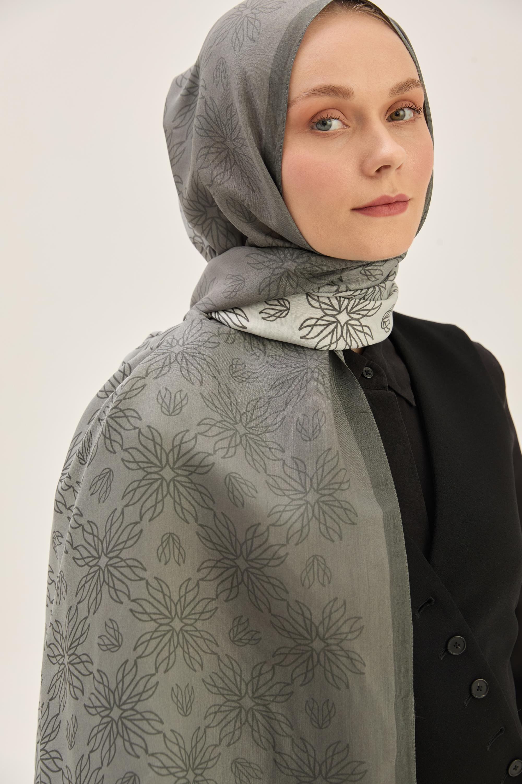 NEVA FLOŞ VİSKON 70*190 CM ŞAL - ANTRASİT