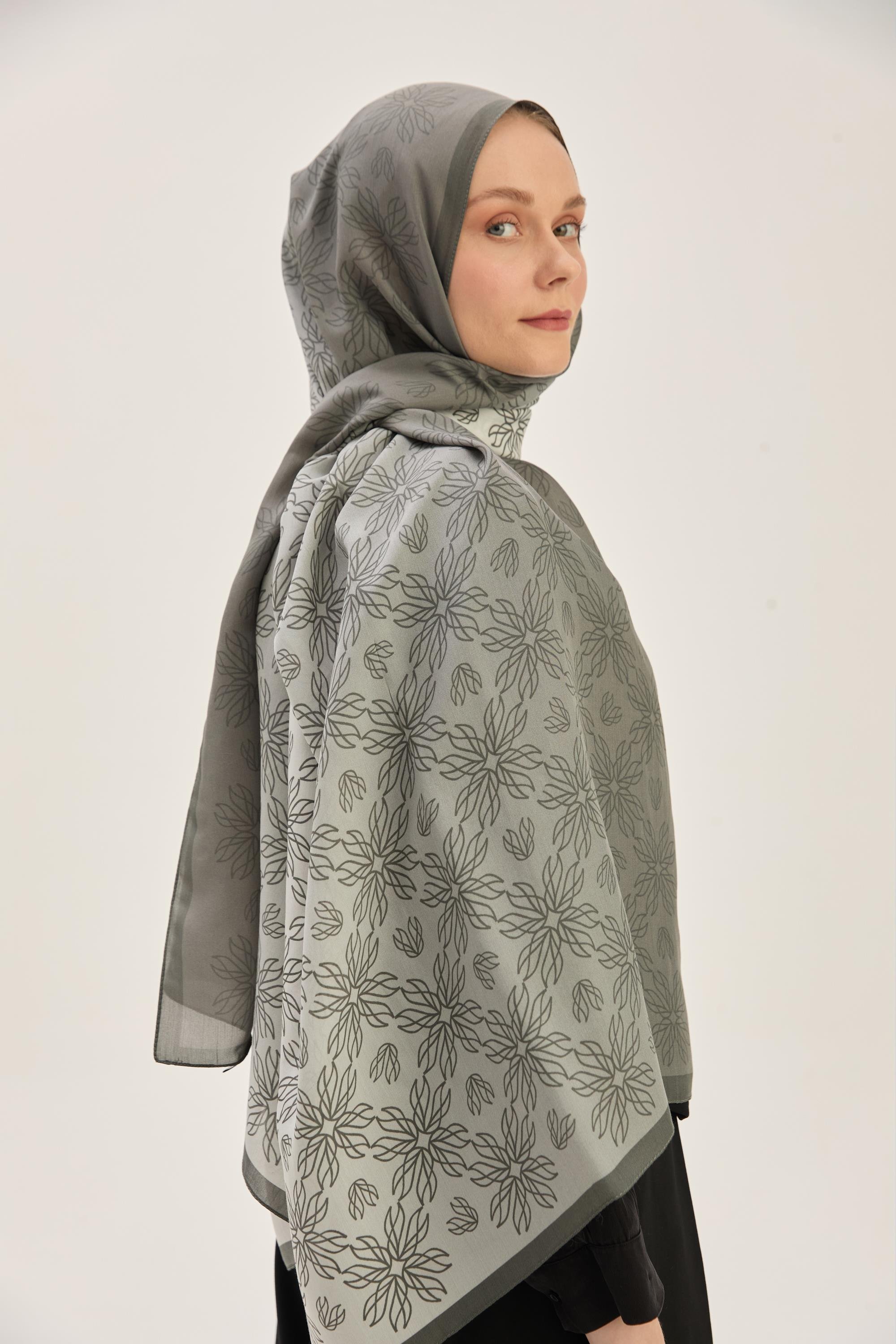 NEVA FLOŞ VİSKON 70*190 CM ŞAL - ANTRASİT