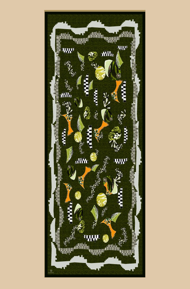NÜVE YÜN MODAL ŞAL 70*200 CM - HAKİ