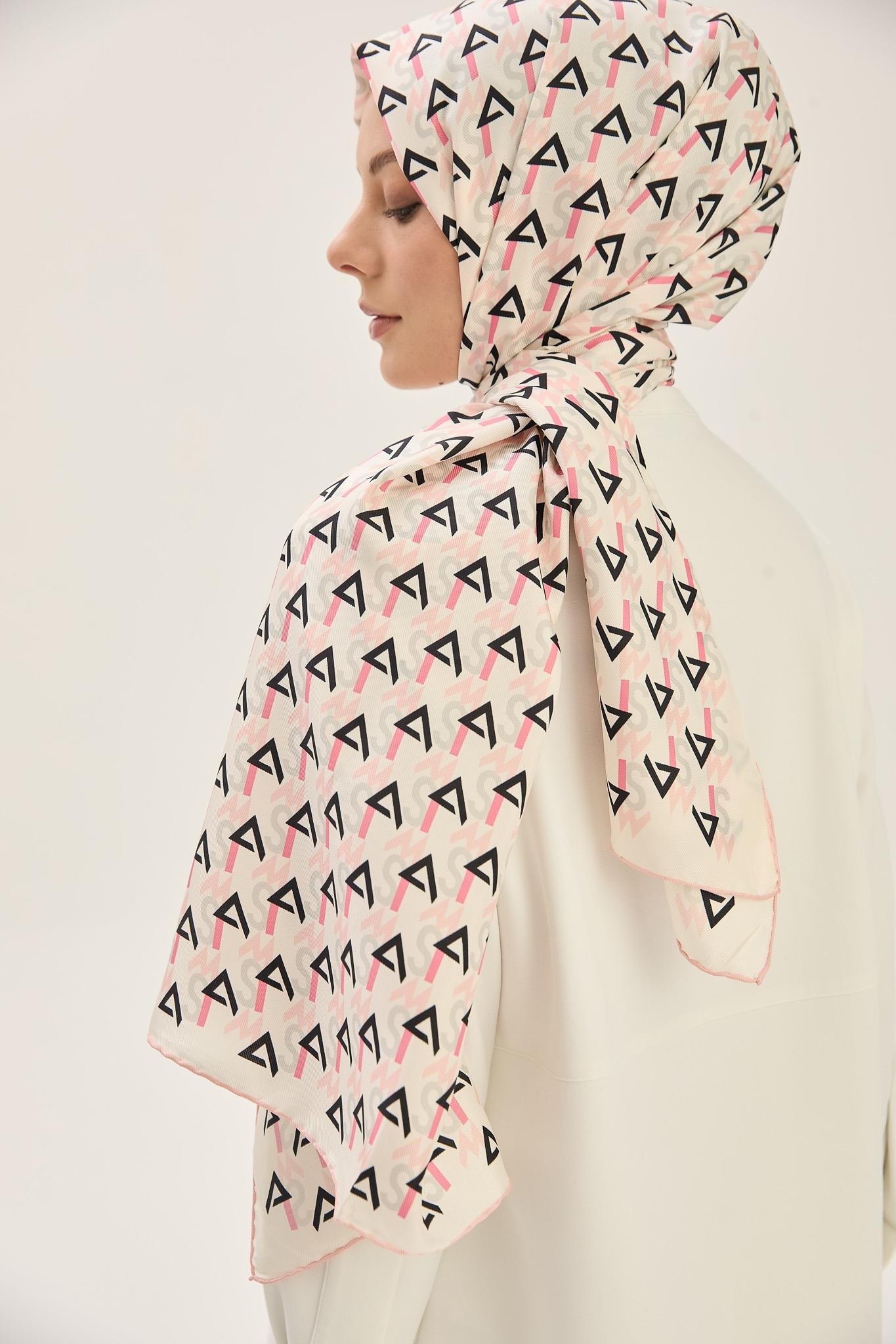 REMZ MULBERRY İPEK ŞAL 70*190 CM - PUDRA PEMBE