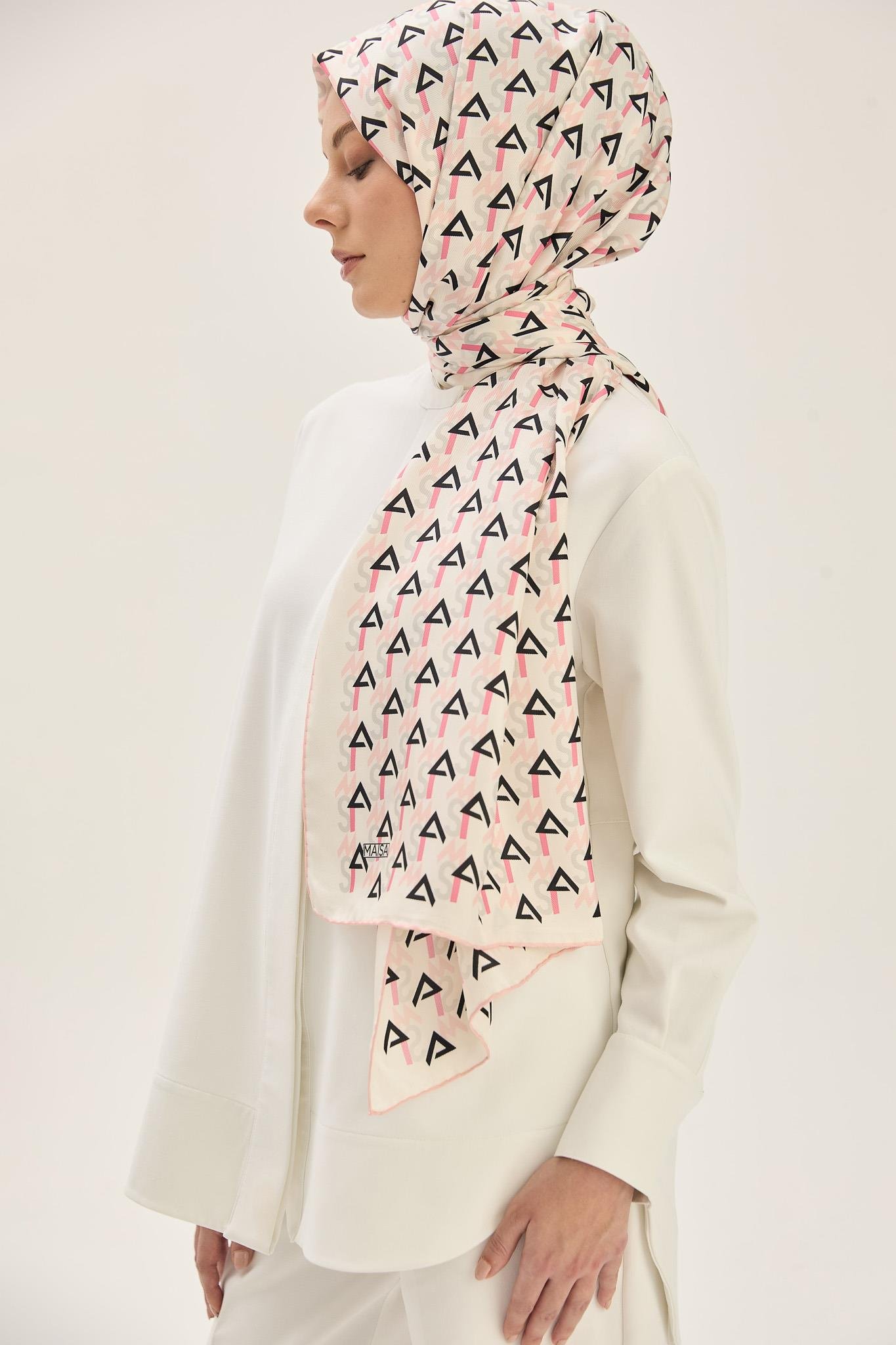 REMZ MULBERRY İPEK ŞAL 70*190 CM - PUDRA PEMBE