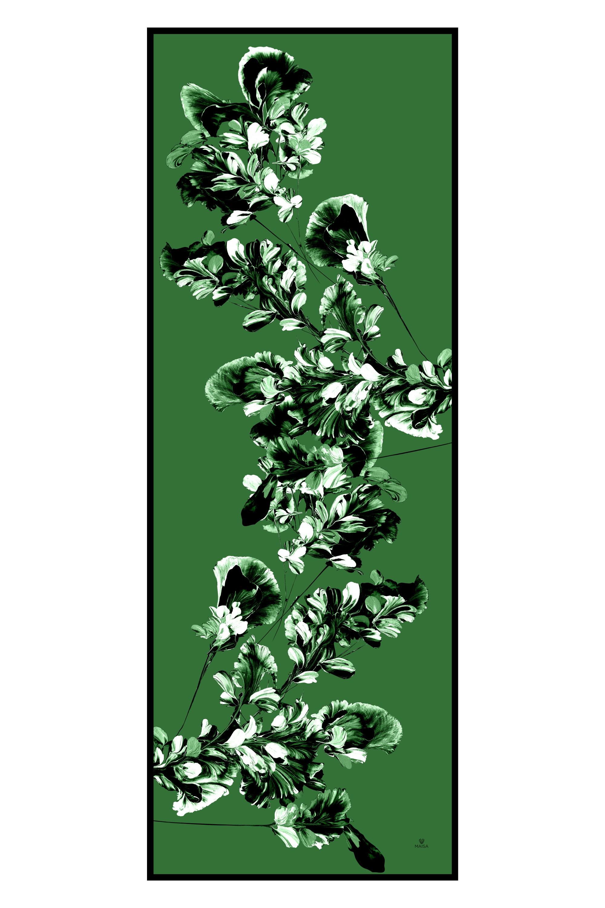 RİŞE KREP İPEK ŞAL 70*190 – YEŞİL