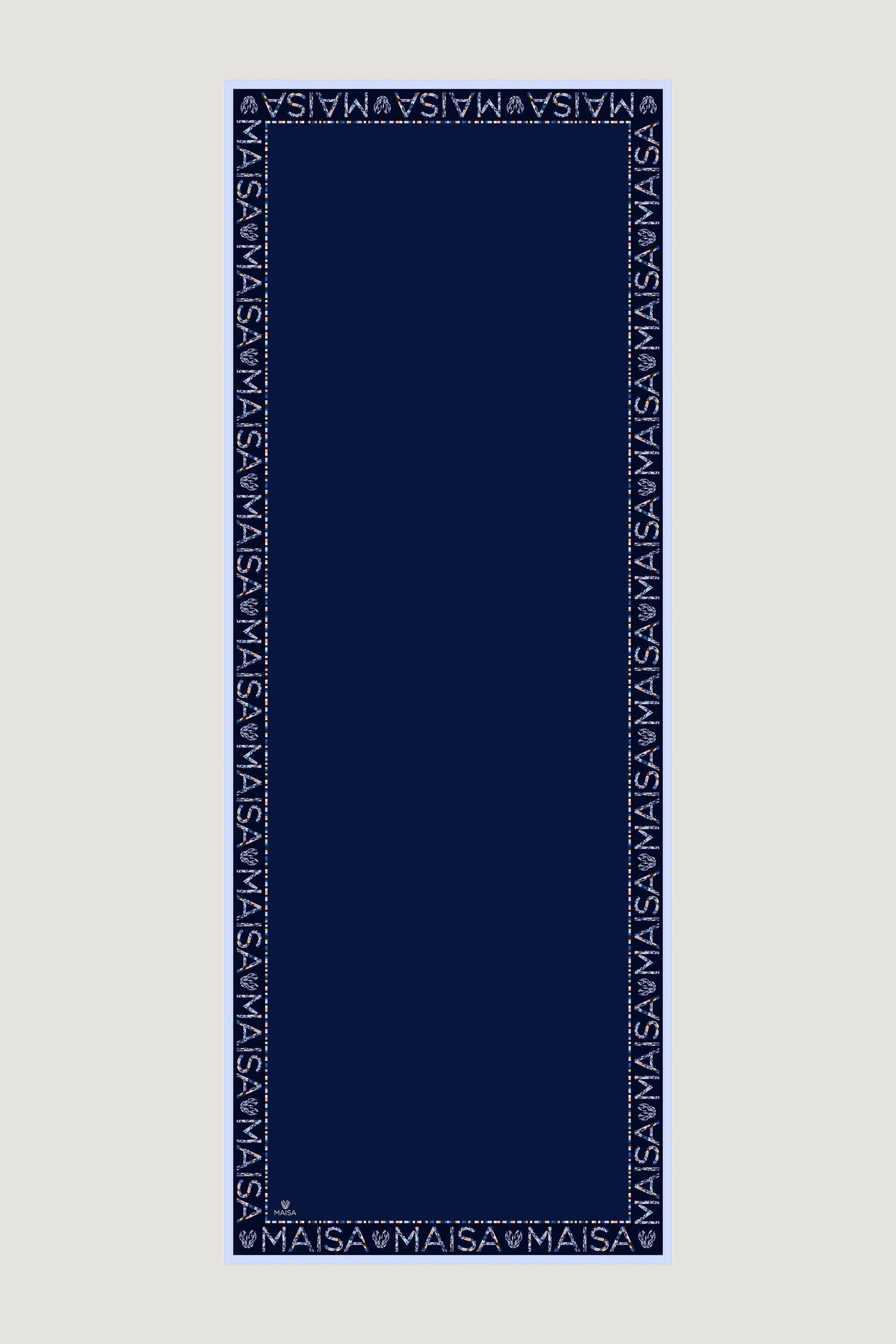 RUFİ KREP İPEK ŞAL 70*190 CM - LACİVERT