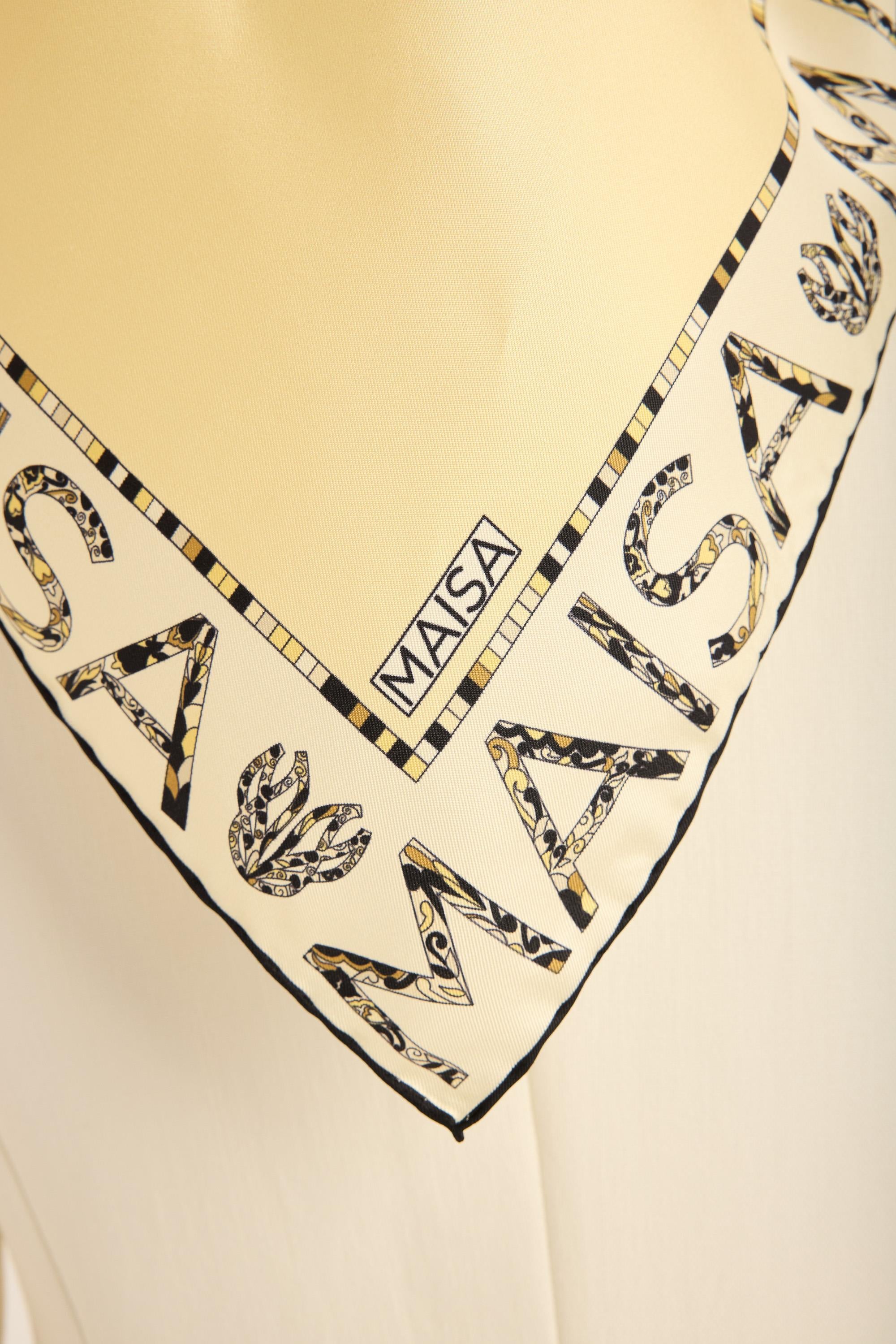 RUFİ TİVİL İPEK EŞARP 90*90 CM - SARI