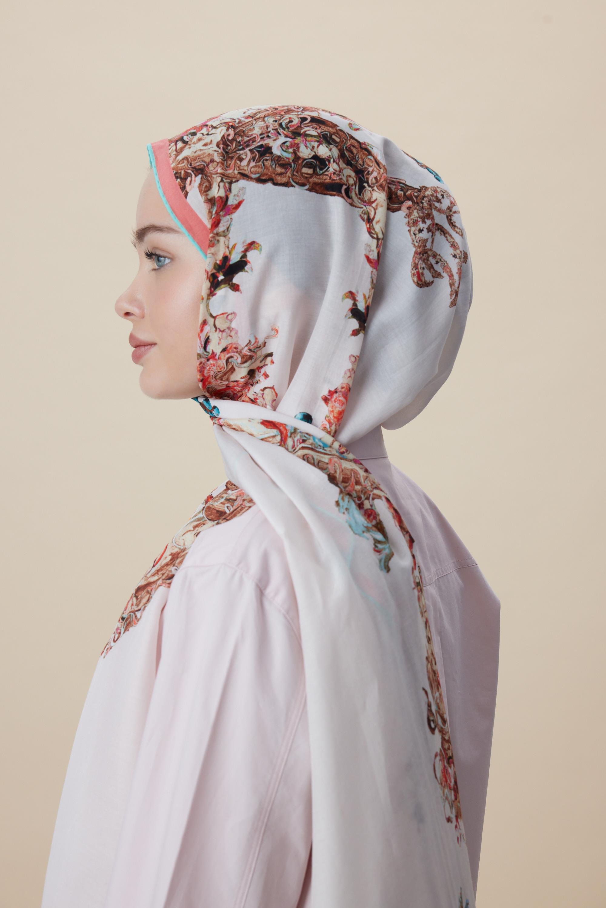 ŞEBNEM FLOŞ VİSKON ŞAL 70*190 CM - PUDRA PEMBE