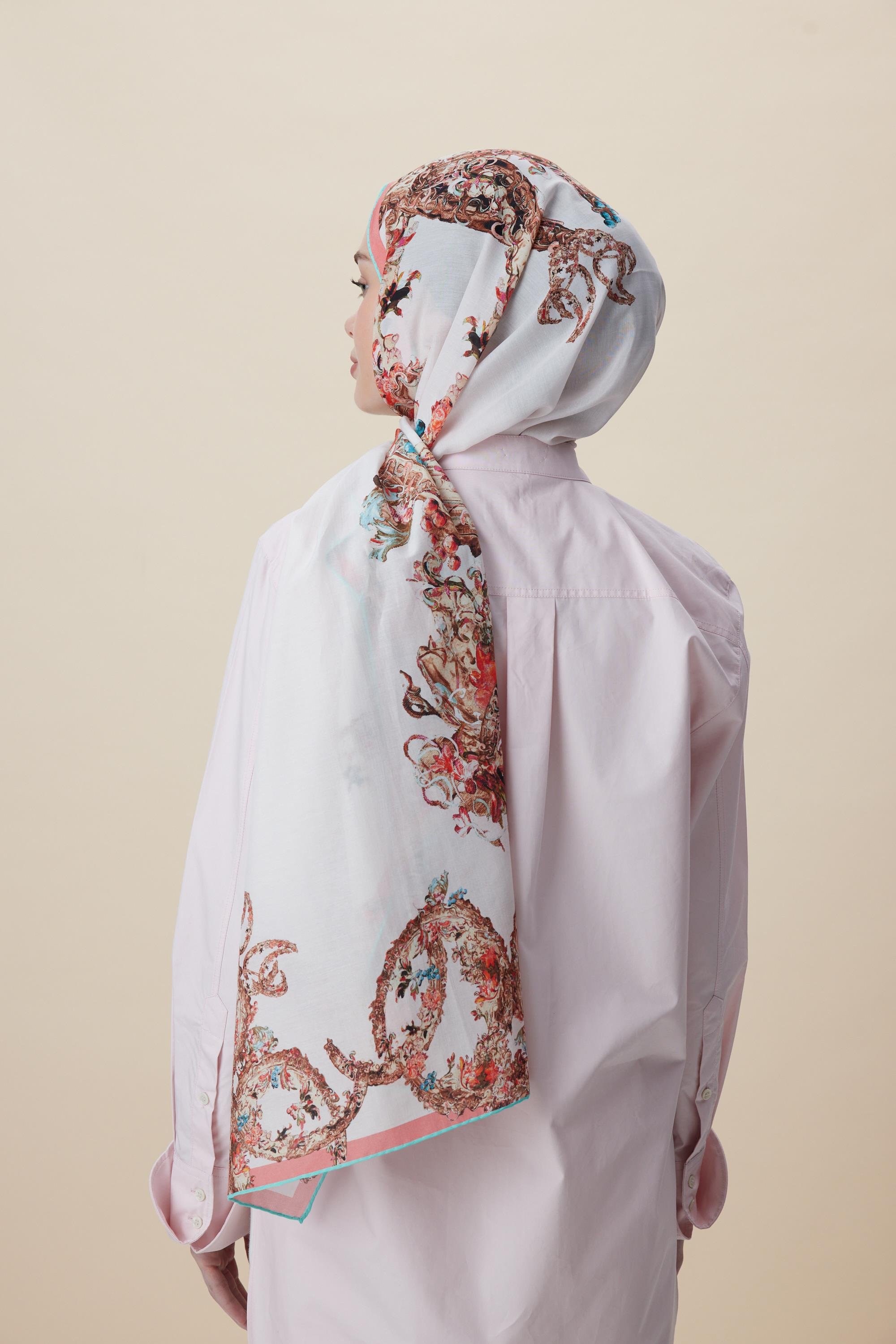 ŞEBNEM FLOŞ VİSKON ŞAL 70*190 CM - PUDRA PEMBE