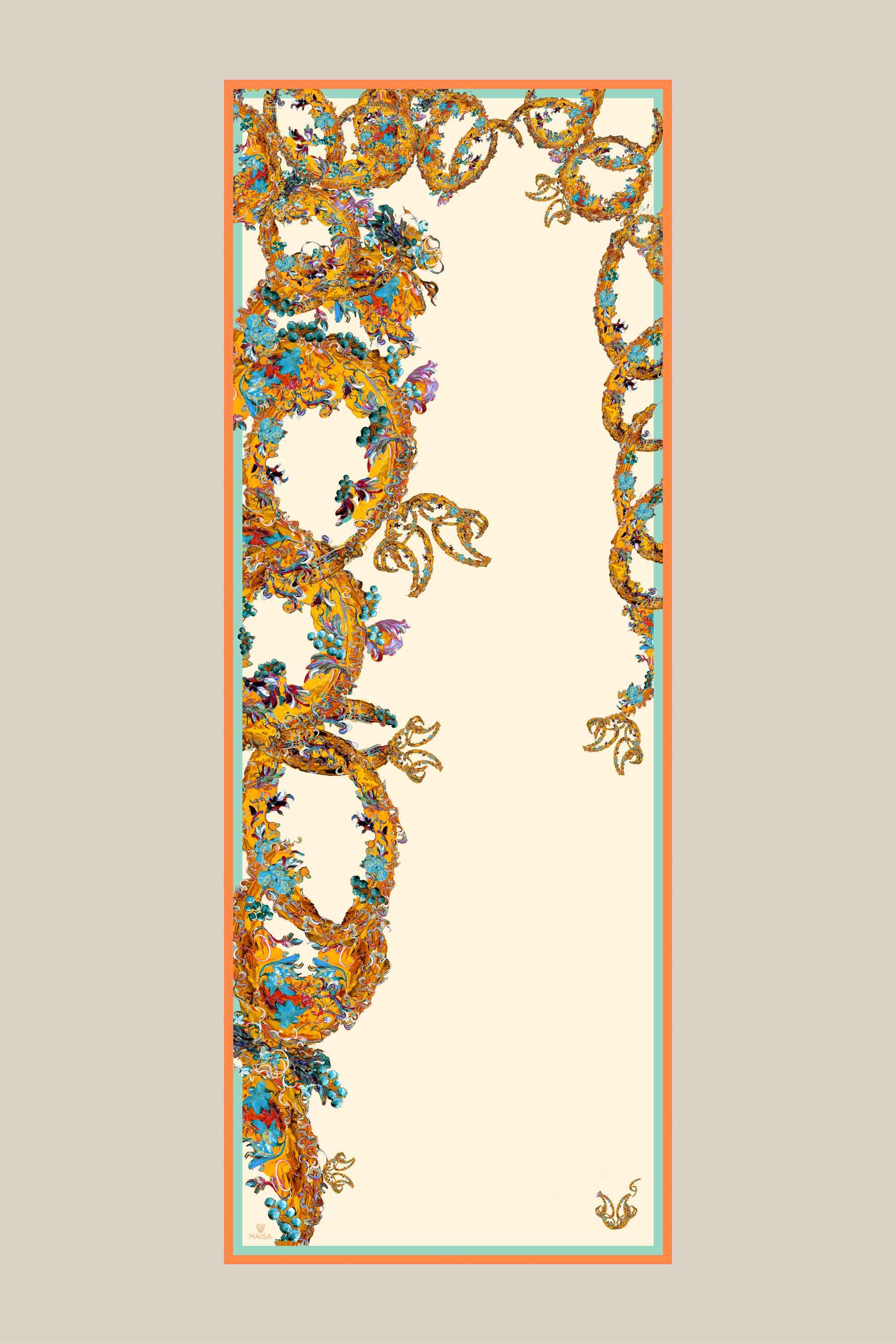 ŞEBNEM FLOŞ VİSKON ŞAL 70*190 CM - SARI