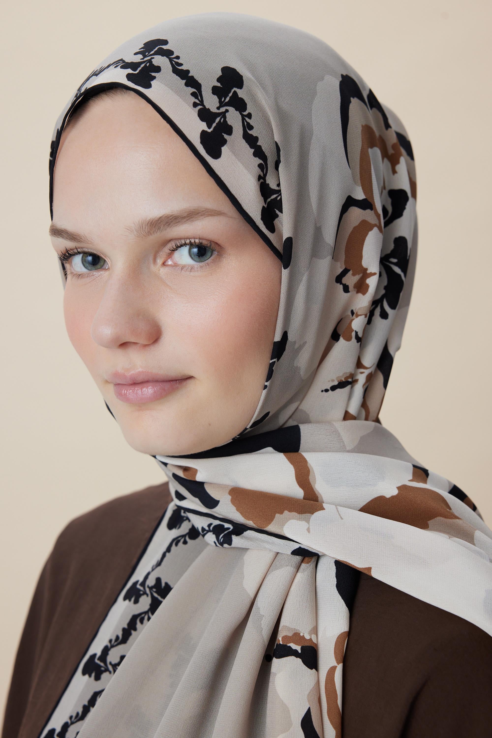 SEDA KREP İPEK ŞAL 70*190 CM - BEJ