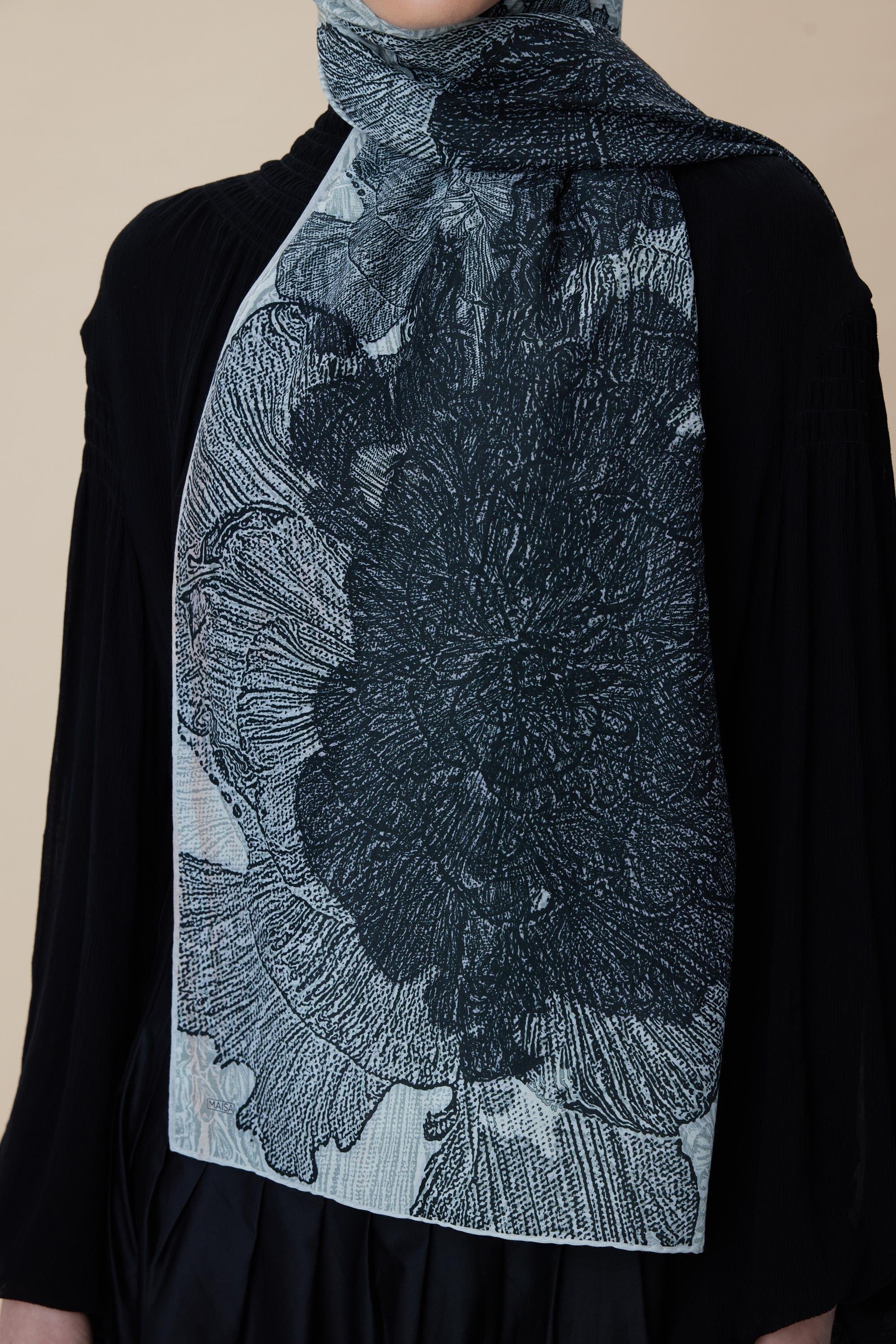 SEDEF FLOŞ VİSKON ŞAL 70*190 CM - EKRU