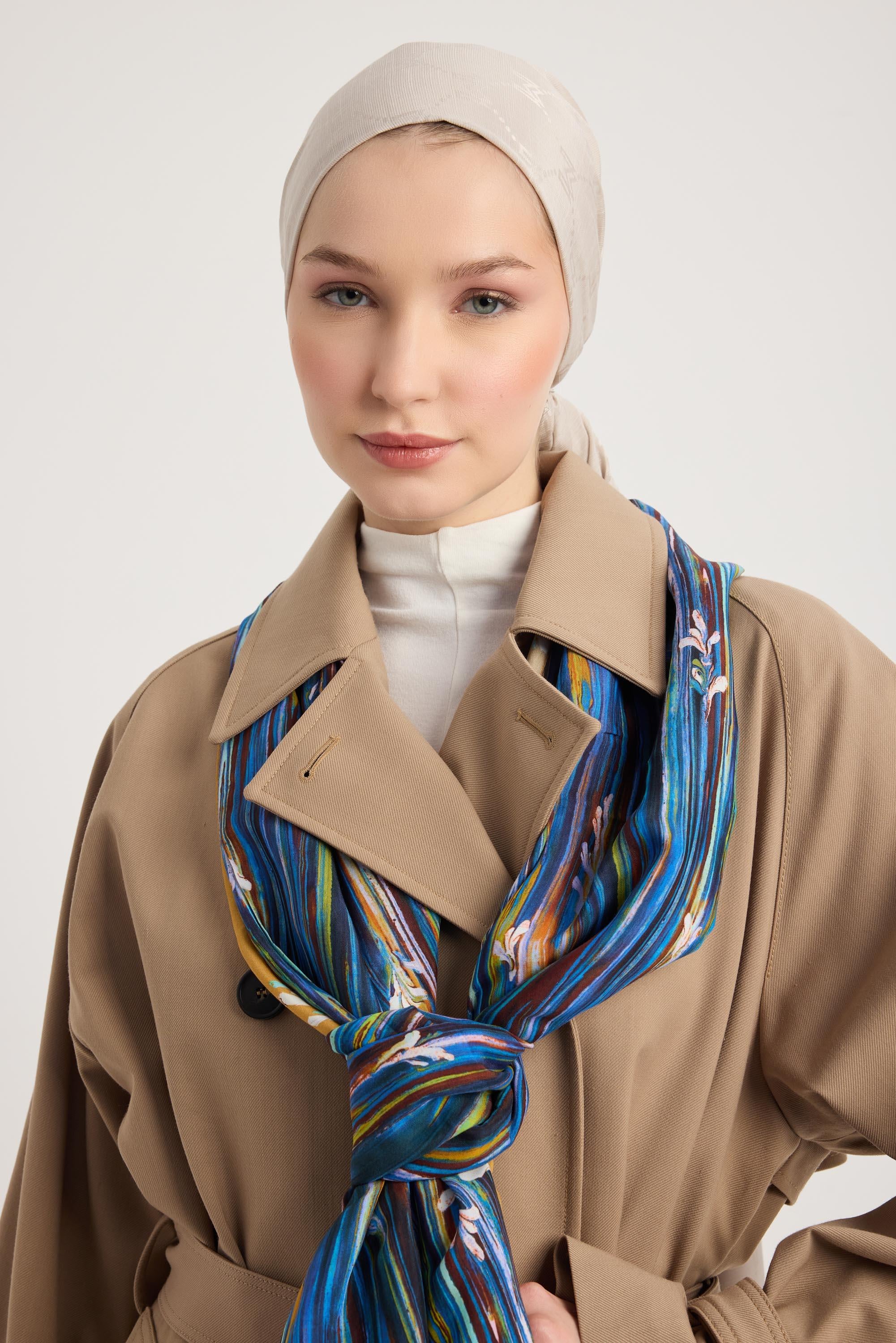 SUZEN FLOŞ VİSKON ŞAL 70*190 CM - CAMEL