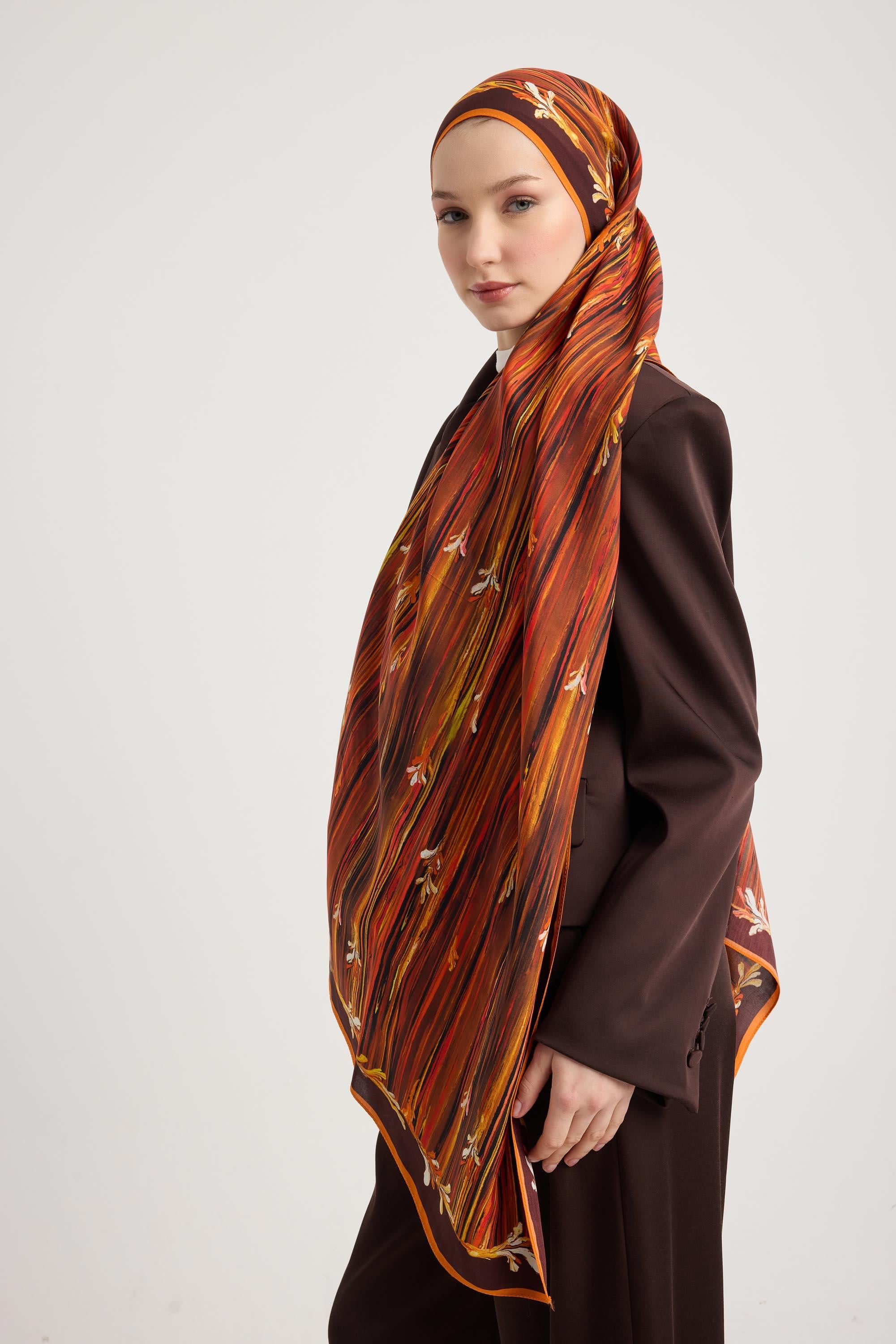 SUZEN FLOŞ VİSKON ŞAL 70*190 CM - TABA