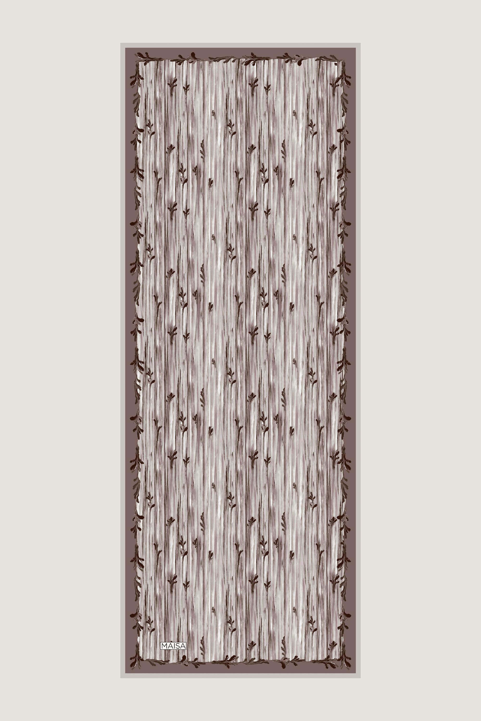 SUZEN FLOŞ VİSKON ŞAL 70*190 CM - VİZON