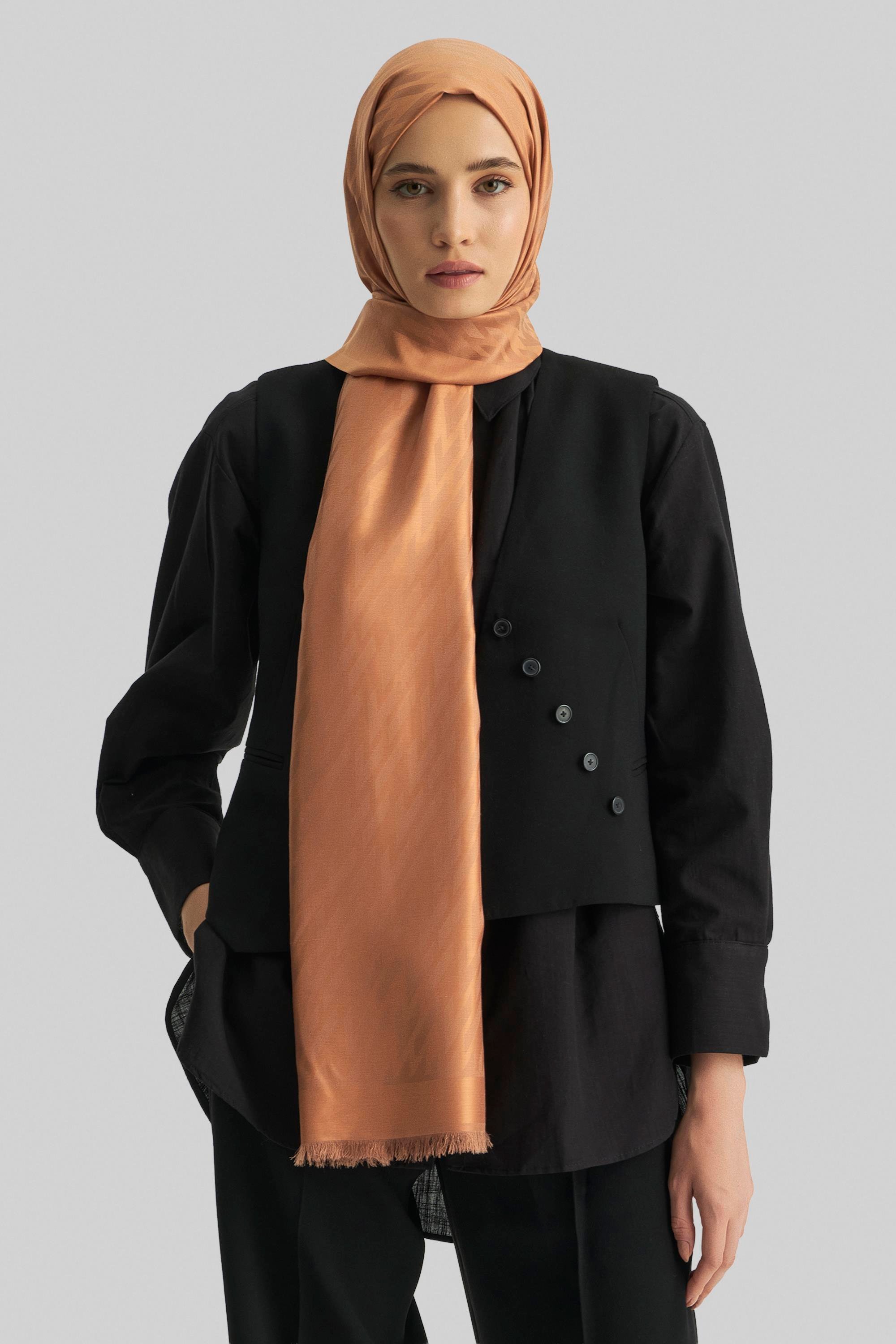 UMAY %100 İPEK JAKARLI ŞAL-TABA