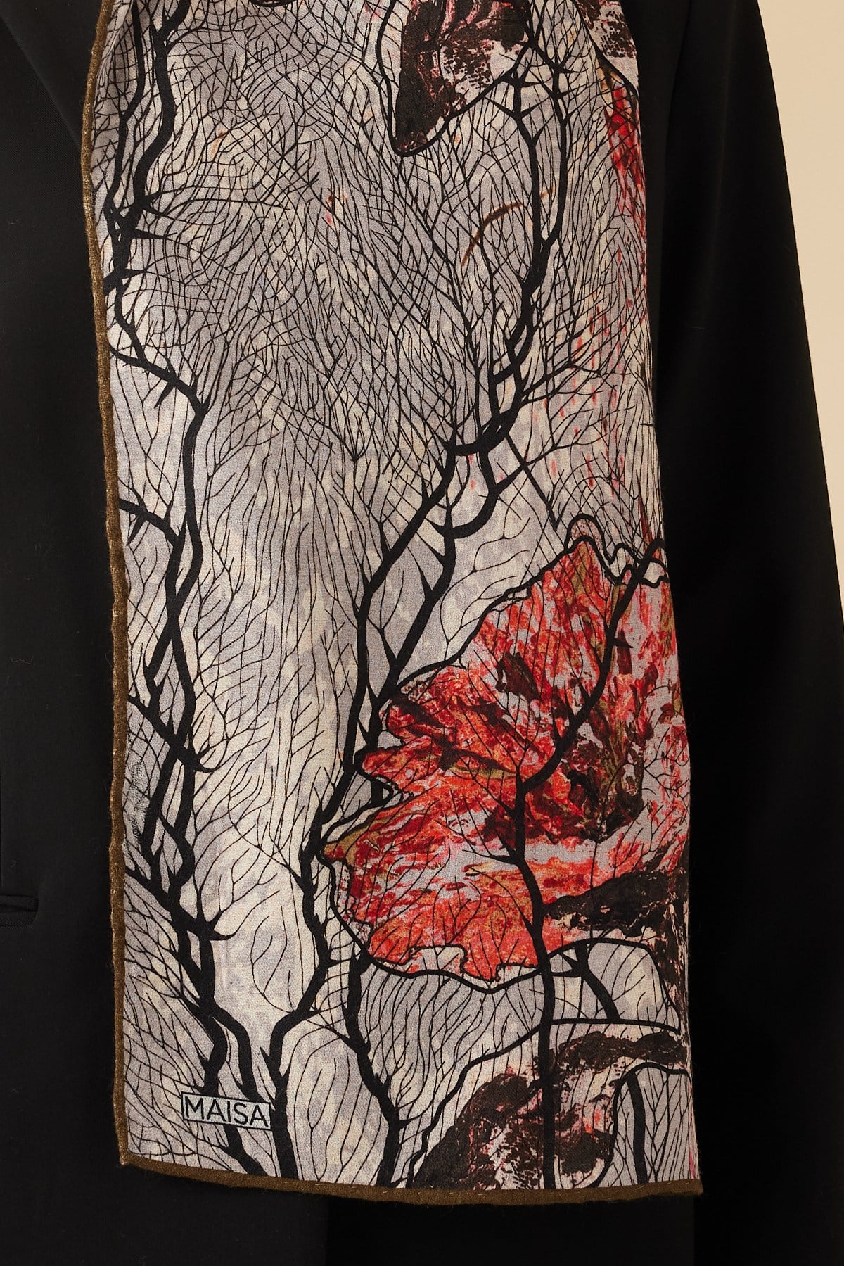 VUSLAT YÜN İPEK KAŞMİR ŞAL 70*200 CM - EKRU