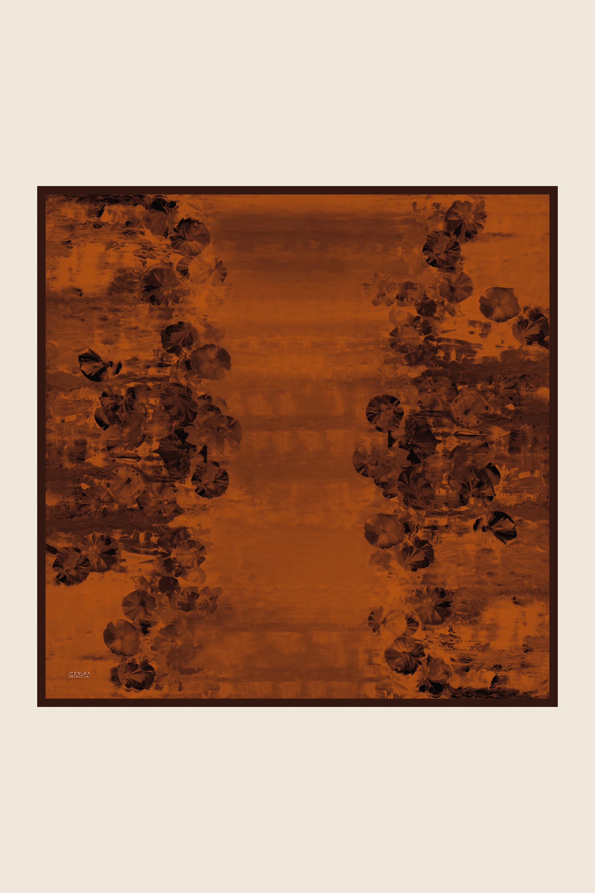 YONCA MULBERRY İPEK EŞARP 90*90 CM - TABA