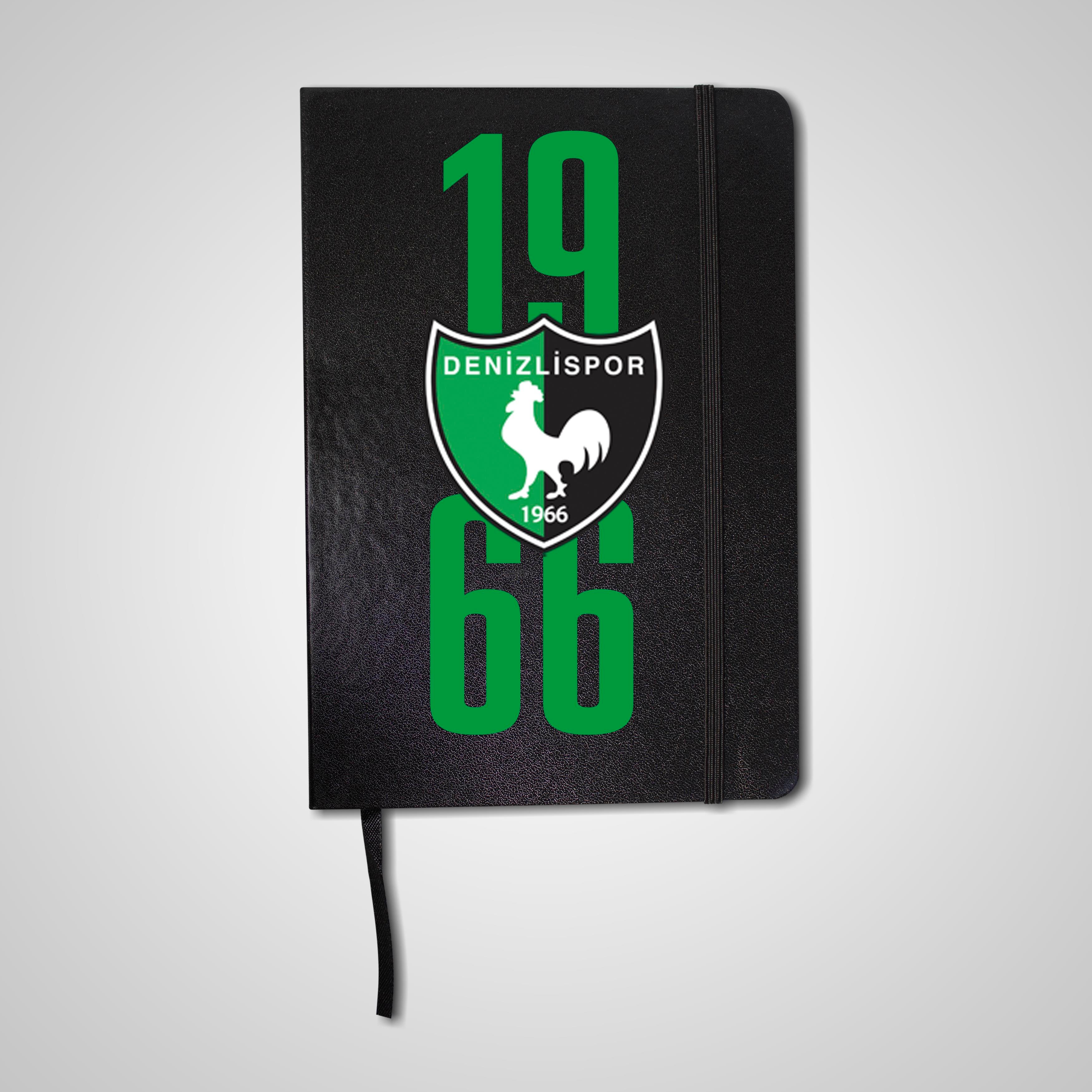 Denizlispor Siyah kapakli logolu Bloknot 15x23 